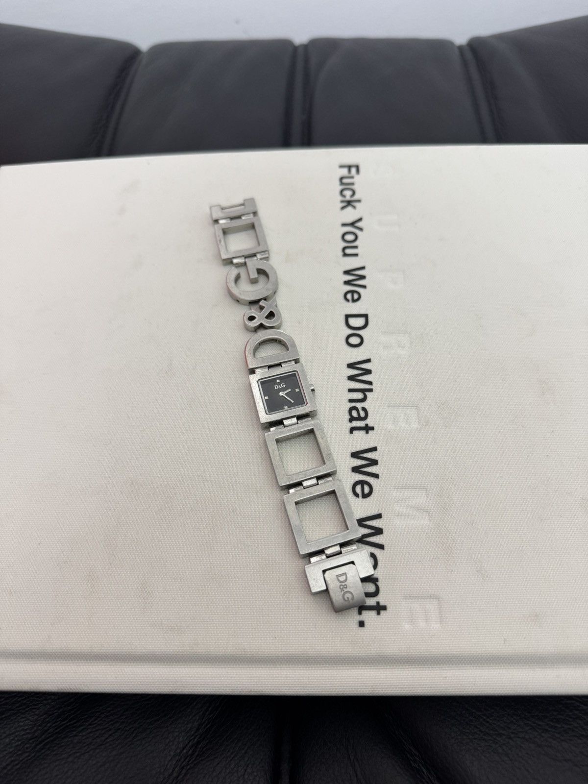Y2K VINTAGE DOLCE & GABBANA WATCH BRACELET STAINLESS STEEL