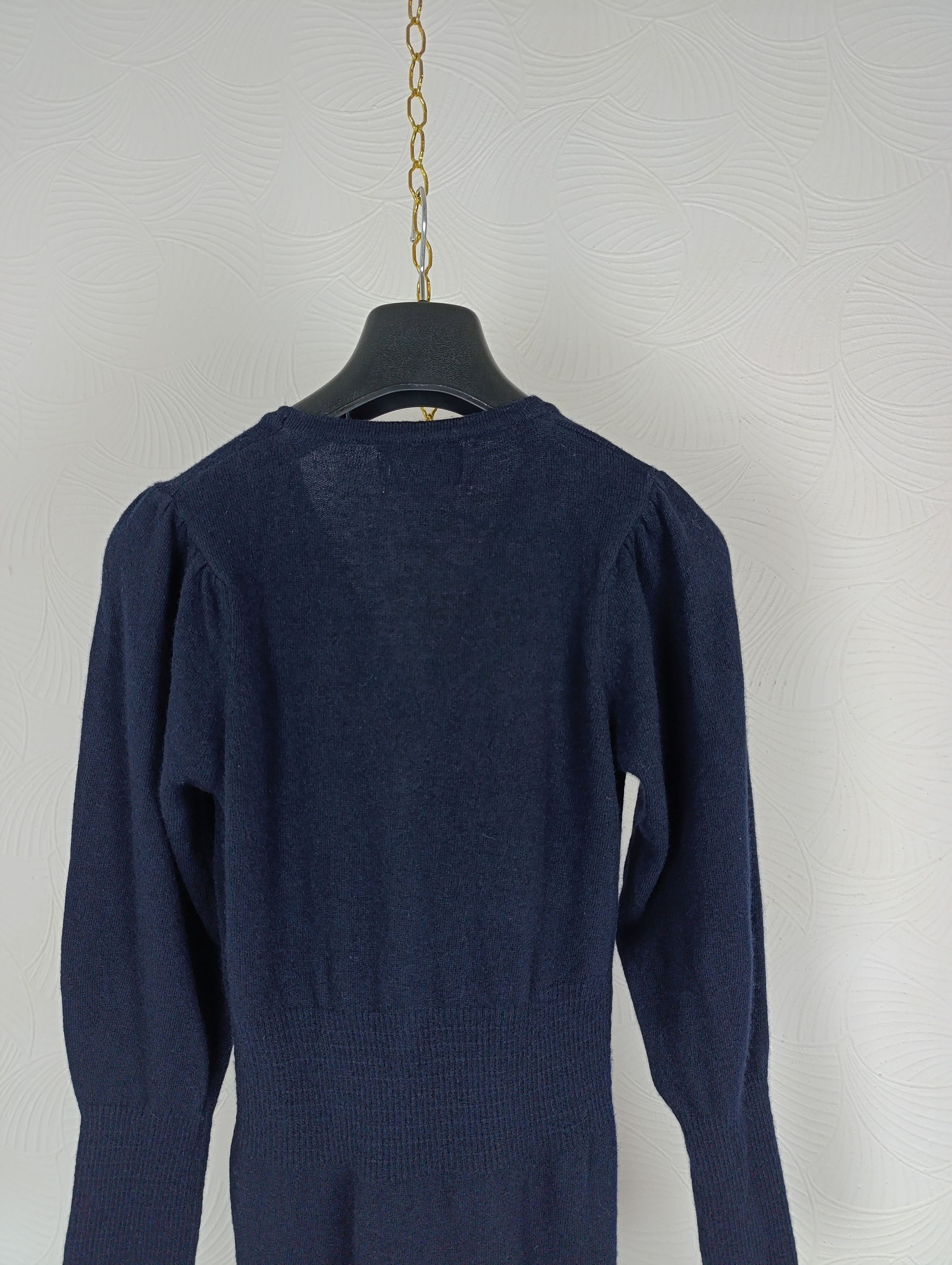 Rouje ROUJE MID-LENGTH WOOL DRESS BLUE Size XS / US 0-2 / IT 36-38 - 11 Thumbnail