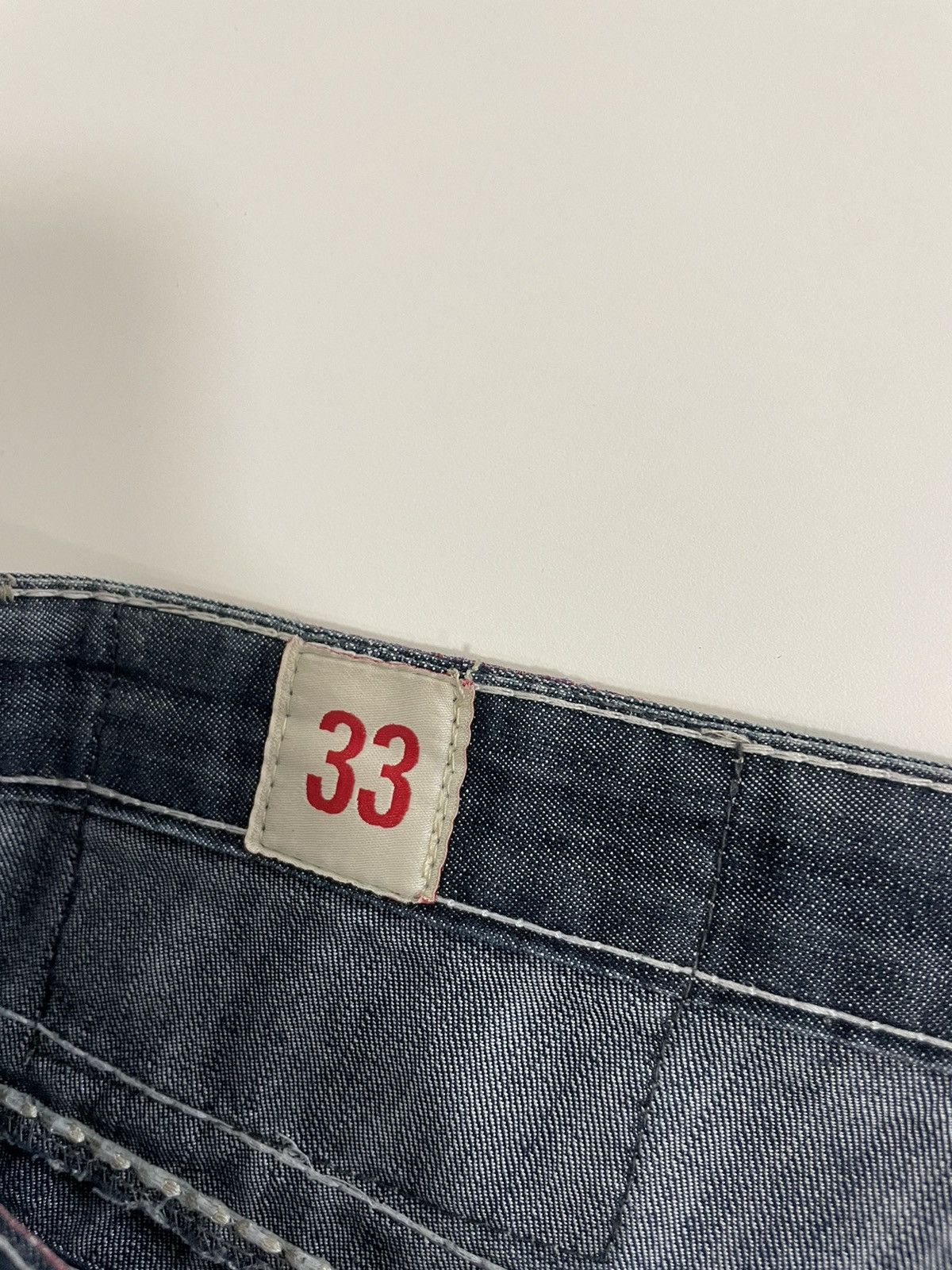 Japanese Brand Vintage True Religion Cargo Shorts Denim Jeans Blue Size US 33 - 5 Thumbnail