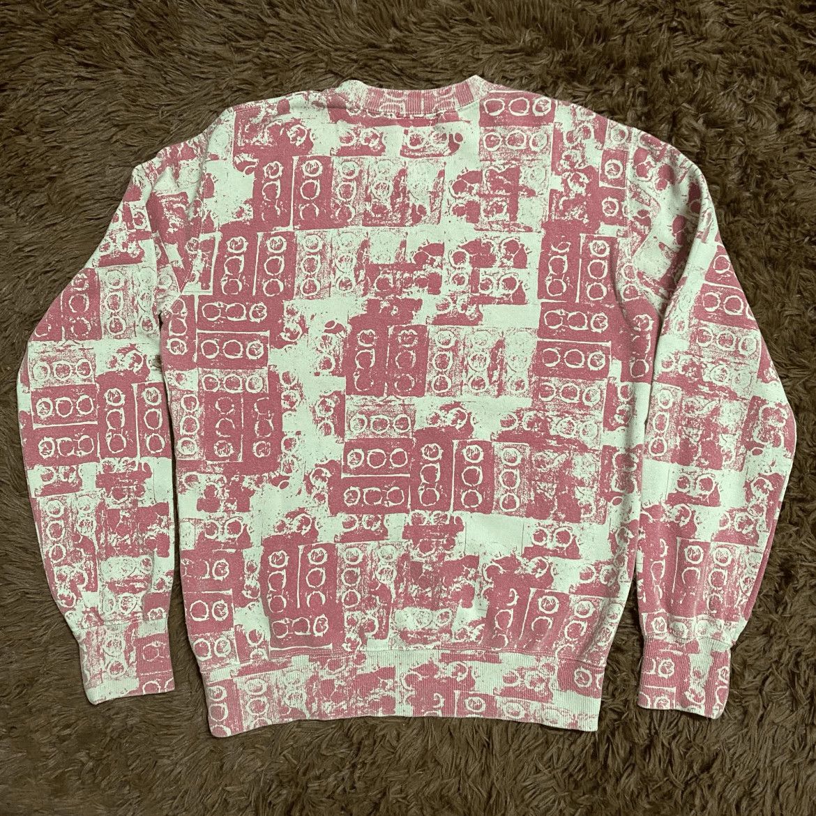 Comme des Garcons Homme Plus Comme Des Garcons Homme Plus 08SS Pink Eyes Sweatshirt Size US S / EU 44-46 / 1 - 2 Thumbnail