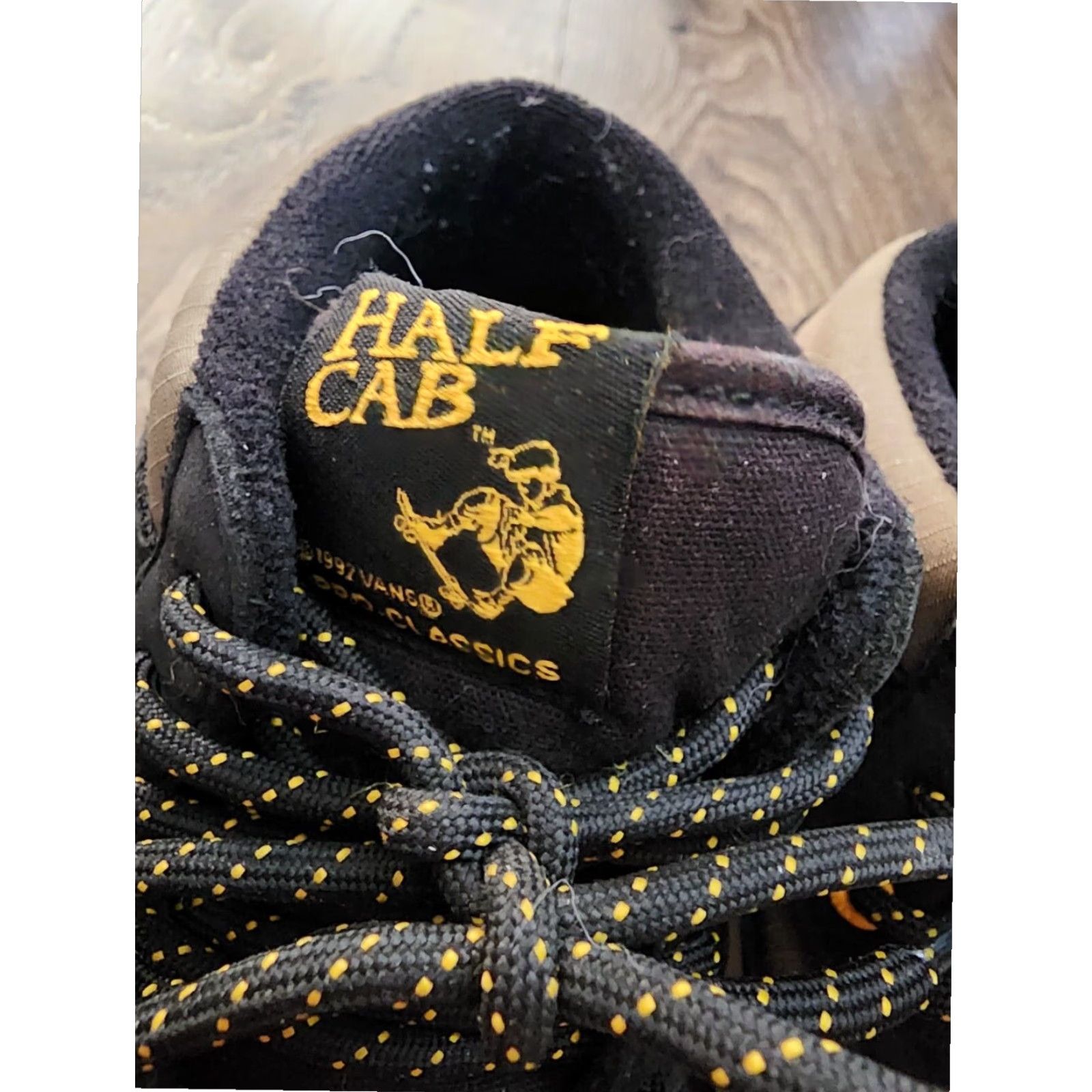 Vans VINTAGE Vans Half Cab Steve Caballero 1992 Pro Model Mens 6.5 Black White Tan Suede Skateboarding Shoes Size US 7 / EU 40 - 3 Thumbnail