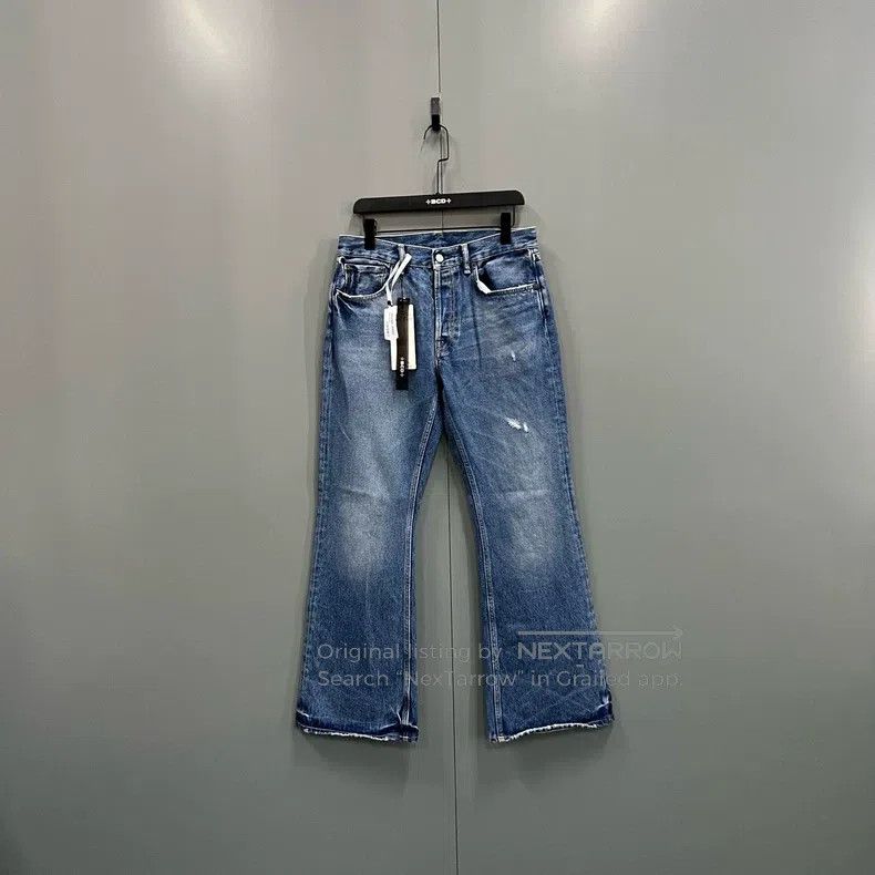 Acne Studios Acne Studios Blue washed denim flare pants Size 30" / US 8 / IT 44 - 1 Thumbnail
