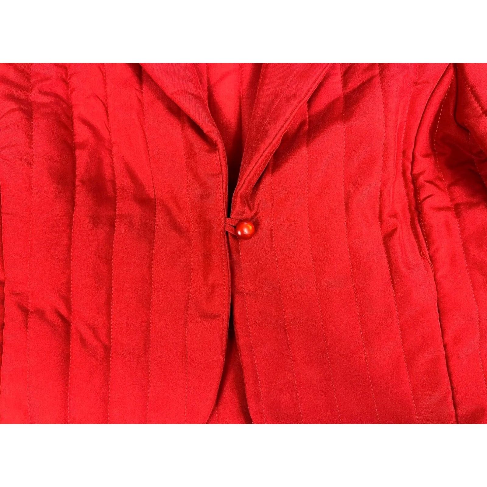 Vintage That's It! California Quilted Jacket Puffy Sleeves Red Women's Vintage Sz 5 Size S / US 4 / IT 40 - 5 Thumbnail