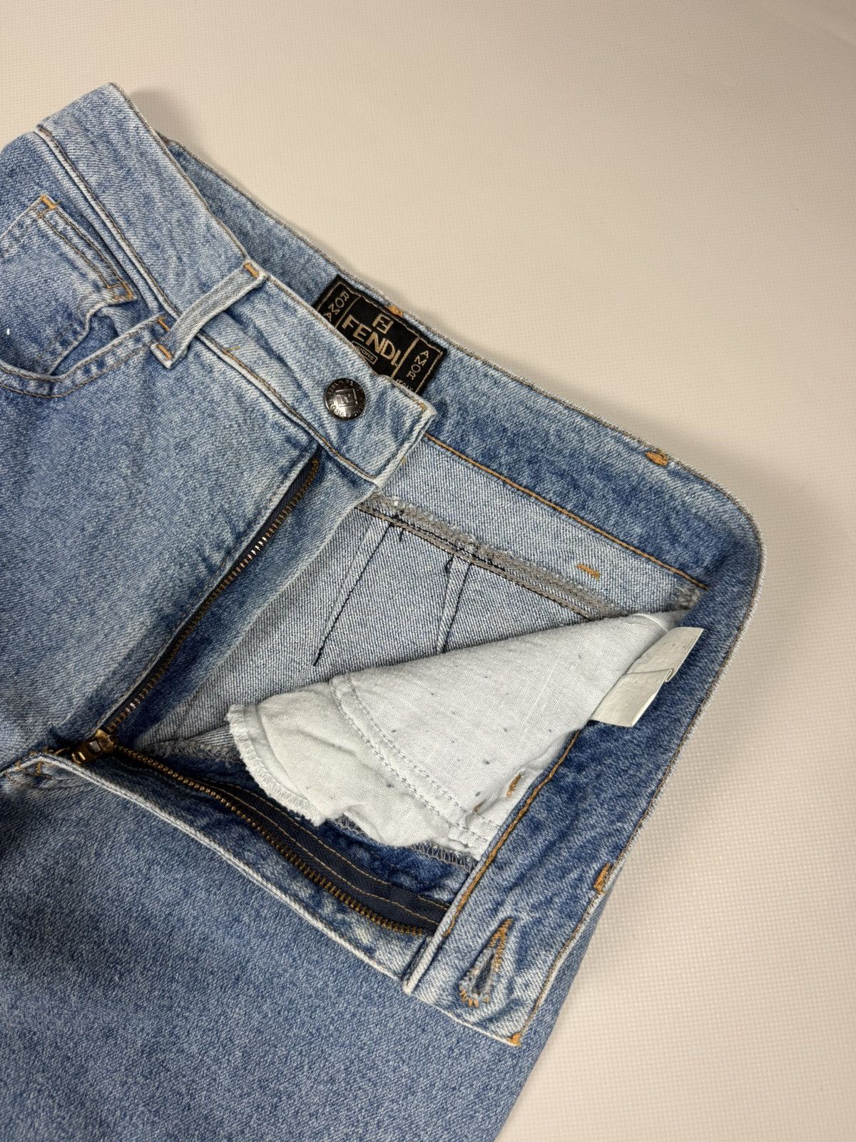 Fendi × Vintage Fendi Vintage Ladies Denim Jeans Size 31" - 11 Thumbnail