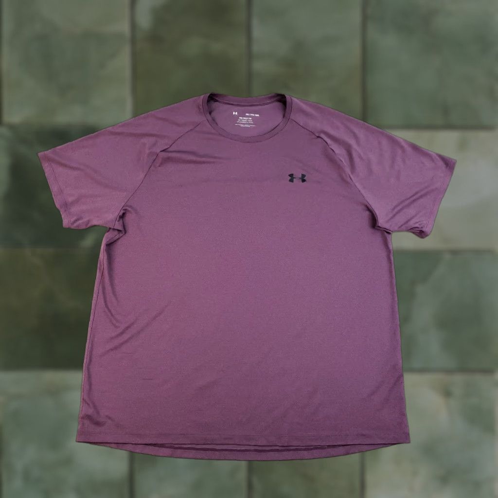 Under Armour Under Armour Shirt Mens 2XL Purple Tech Tee Crew Neck Short Sleeve Wicking Shirt Size US XXL / EU 58 / 5 - 1 Thumbnail