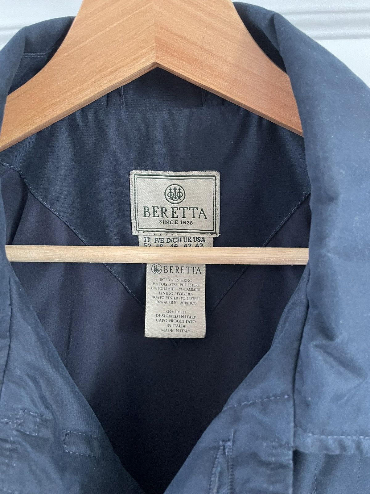 Beretta × Designer Beretta Light Quilted Jacket In Navy Size 52 Made In Italy Size US L / EU 52-54 / 3 - 2 Thumbnail