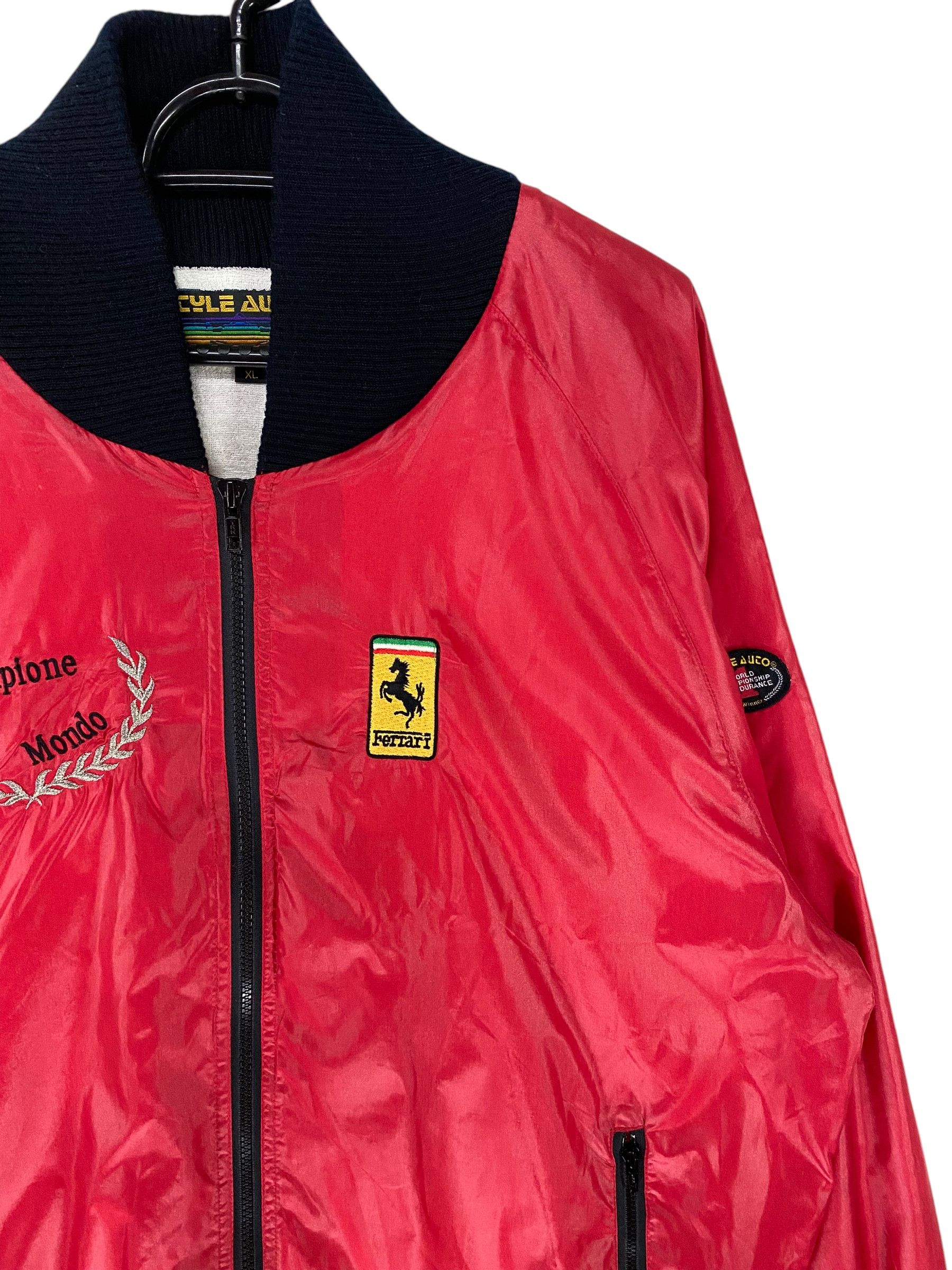 Ferrari × Vintage 80s Style Auto Ferrari campione del mundo satin jacket Size US XL / EU 56 / 4 - 4 Thumbnail