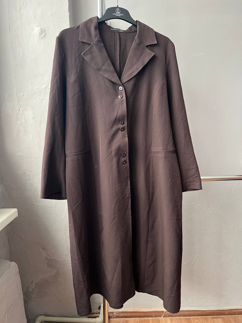 Gianfranco Ferre ICON 1990’S GIANFRANCO FERRE BY GFF SOLID MIDI DRESS SIZE XL Size XL / US 12-14 / IT 48-50 - 4 Thumbnail