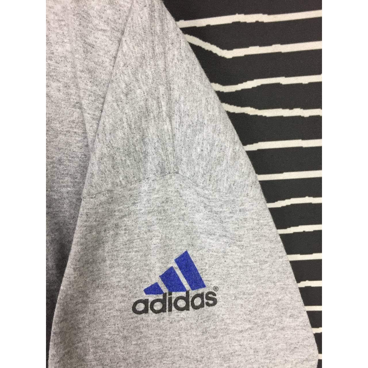 Adidas × Vintage Vtg 90s Adidas Center Logo Made in Usa Long Sleeve Tee Size US XL / EU 56 / 4 - 5 Thumbnail