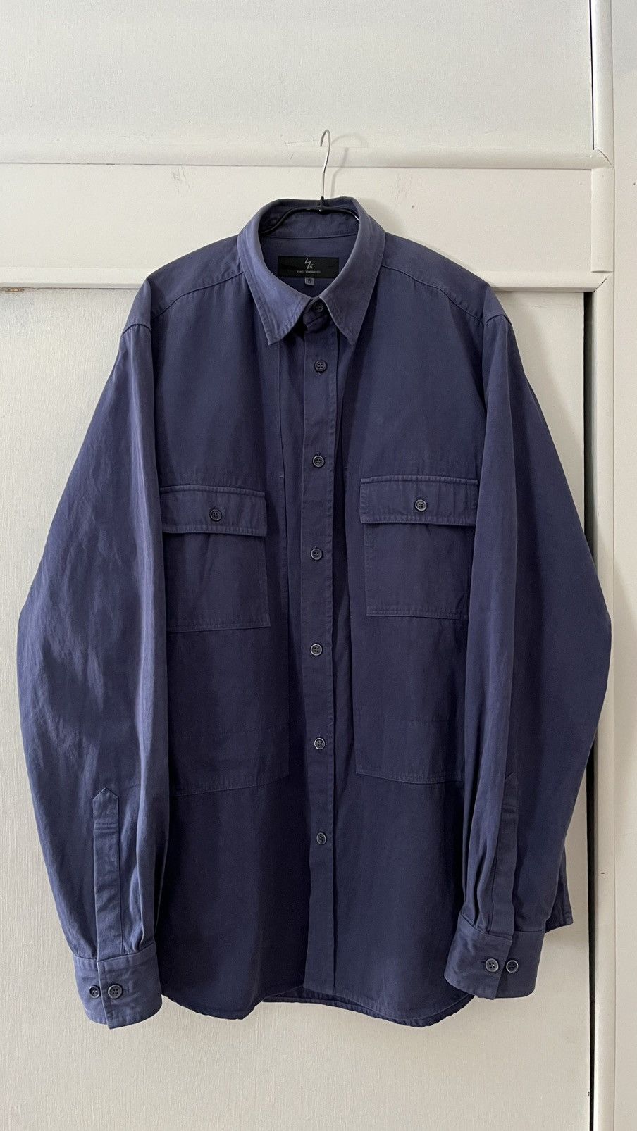 Yohji Yamamoto Yohji Yamamoto mens military cotton button shirt Size US XL / EU 56 / 4 - 1 Thumbnail