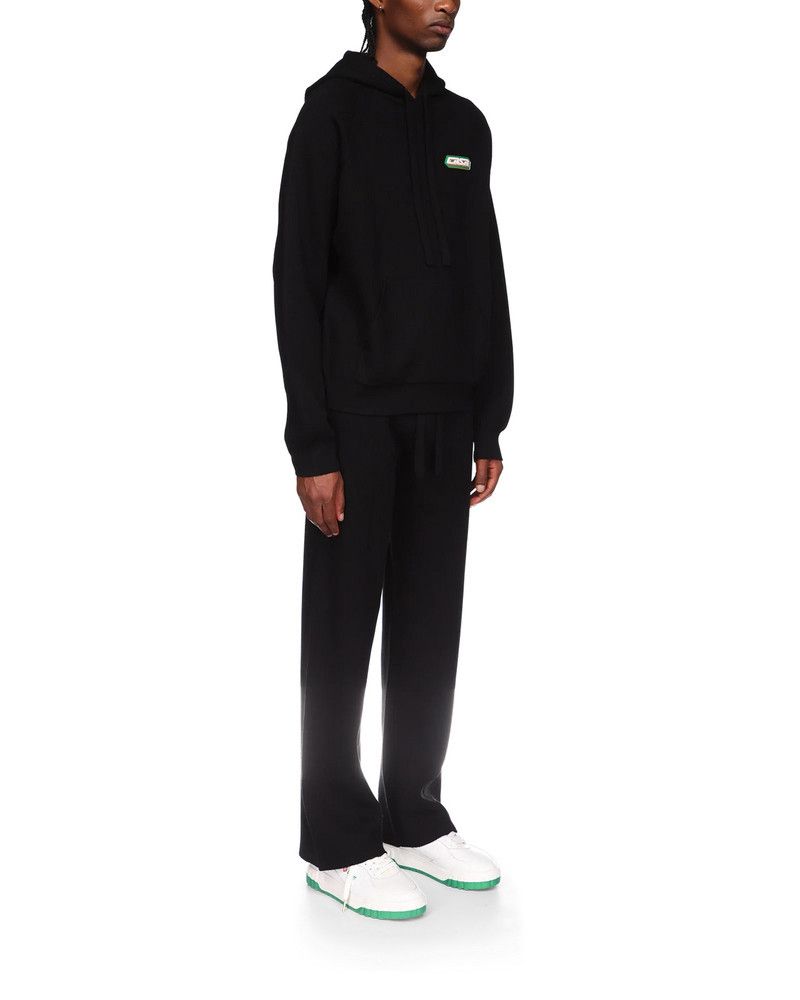 Casablanca o1mle0326 Rib Effect Hoodie in Black Size US XS / EU 42 / 0 - 2 Thumbnail