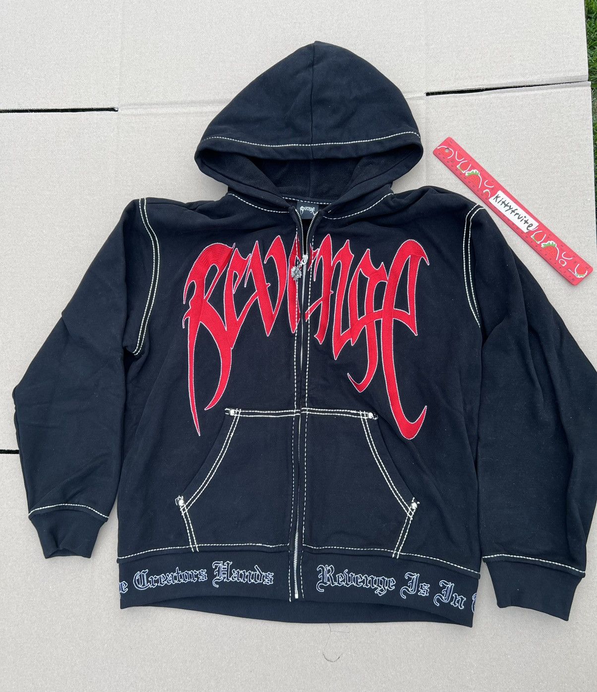 【REVENGE】STONE GREY ALLOVER EMBROIDERED LOGO HOODIE s-l400.jpg