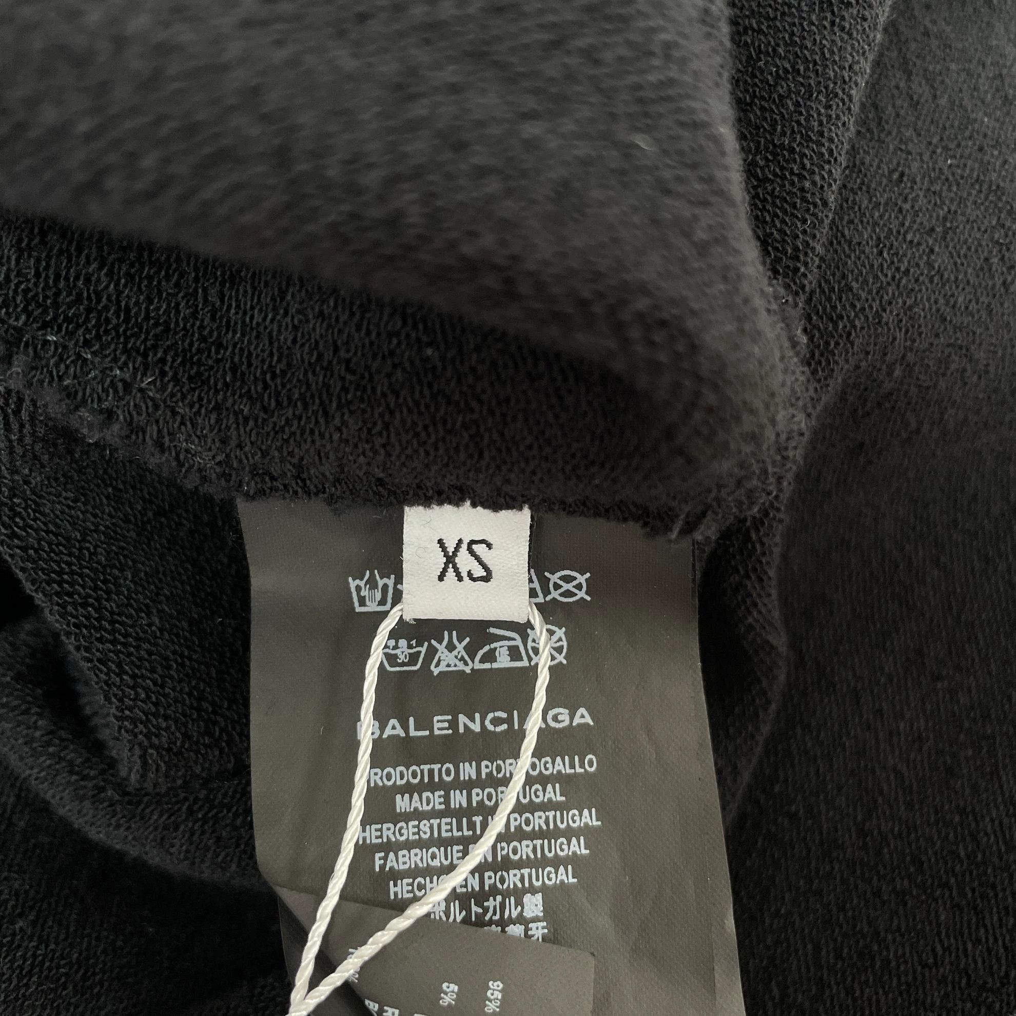 Balenciaga Balenciaga Black Hoodie XS Consignment Size XS / US 0-2 / IT 36-38 - 9 Thumbnail