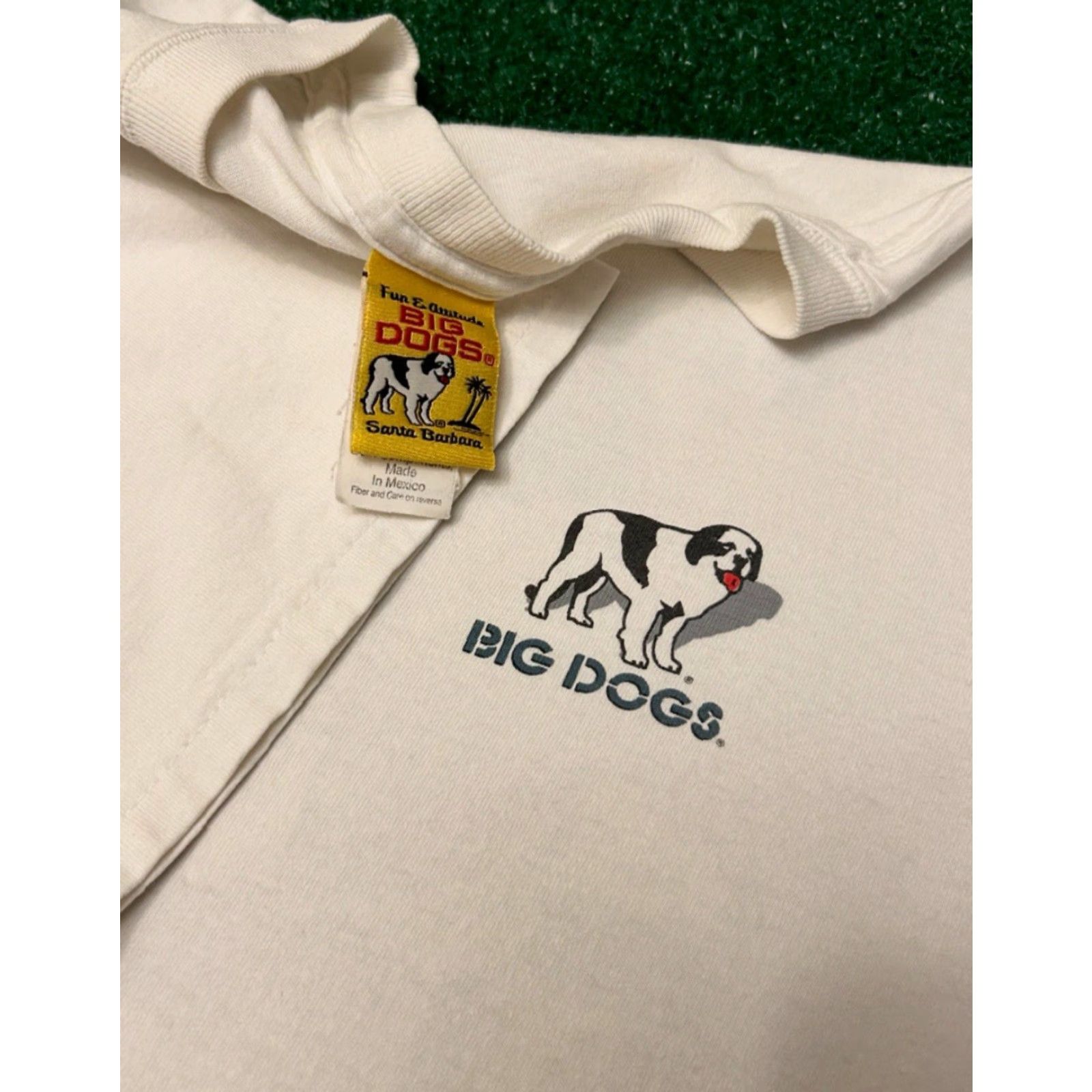 Big Dogs VINTAGE Big Dogs Shirt L White 90s Y2K Cartoon 2005 Mens Regul ar Size US L / EU 52-54 / 3 - 3 Thumbnail