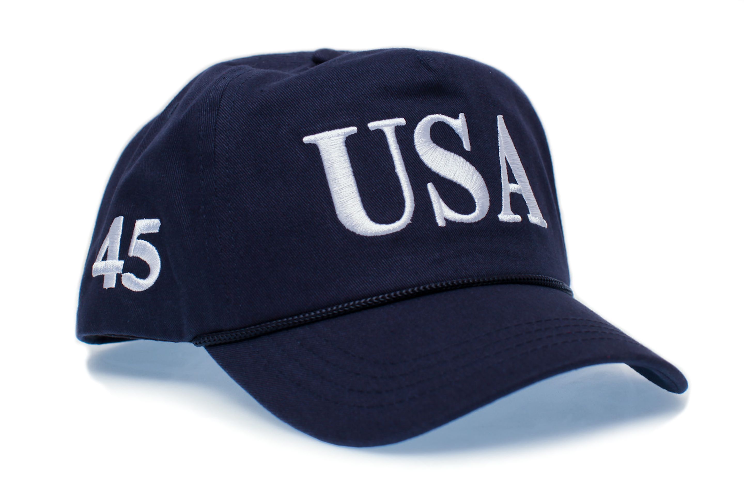 Other USA 45 Flag Hat MAGA Trump Make America Great Again Navy Size ONE SIZE - 3 Thumbnail