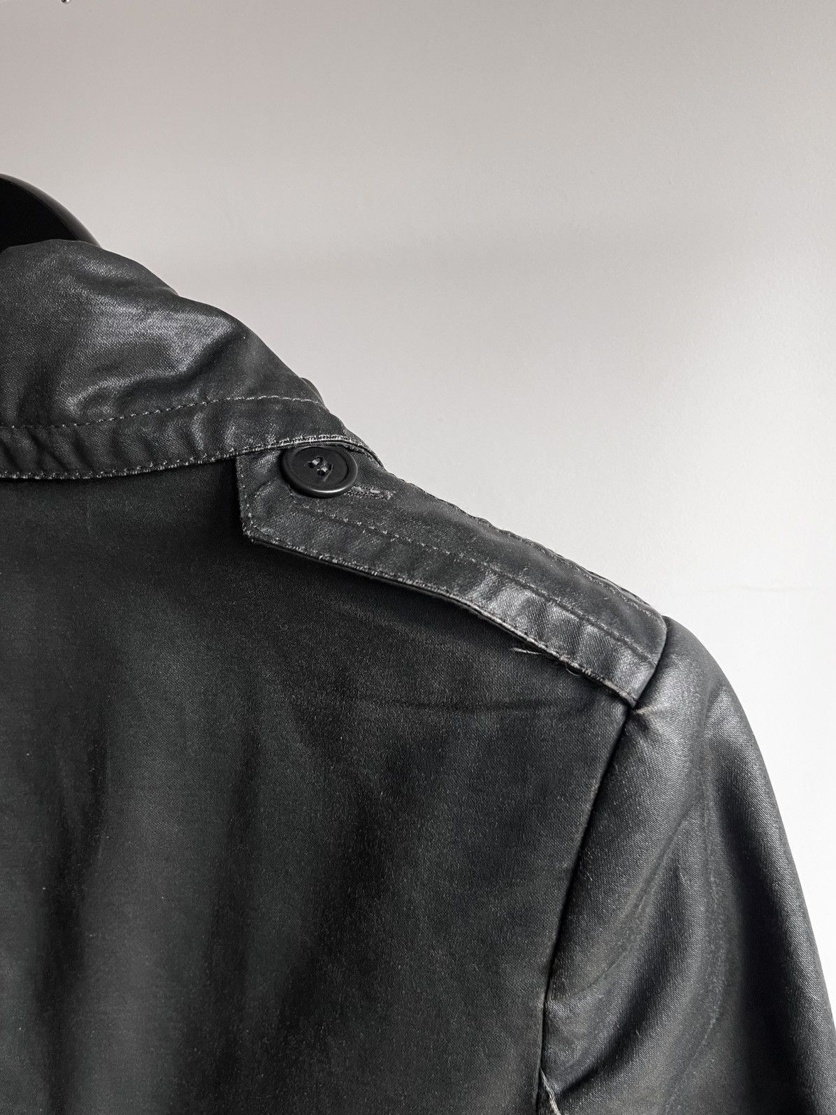 Hussein Chalayan Archive rare Hussein Chalayan early 00s waxed canvas coat: Size US XS / EU 42 / 0 - 8 Thumbnail