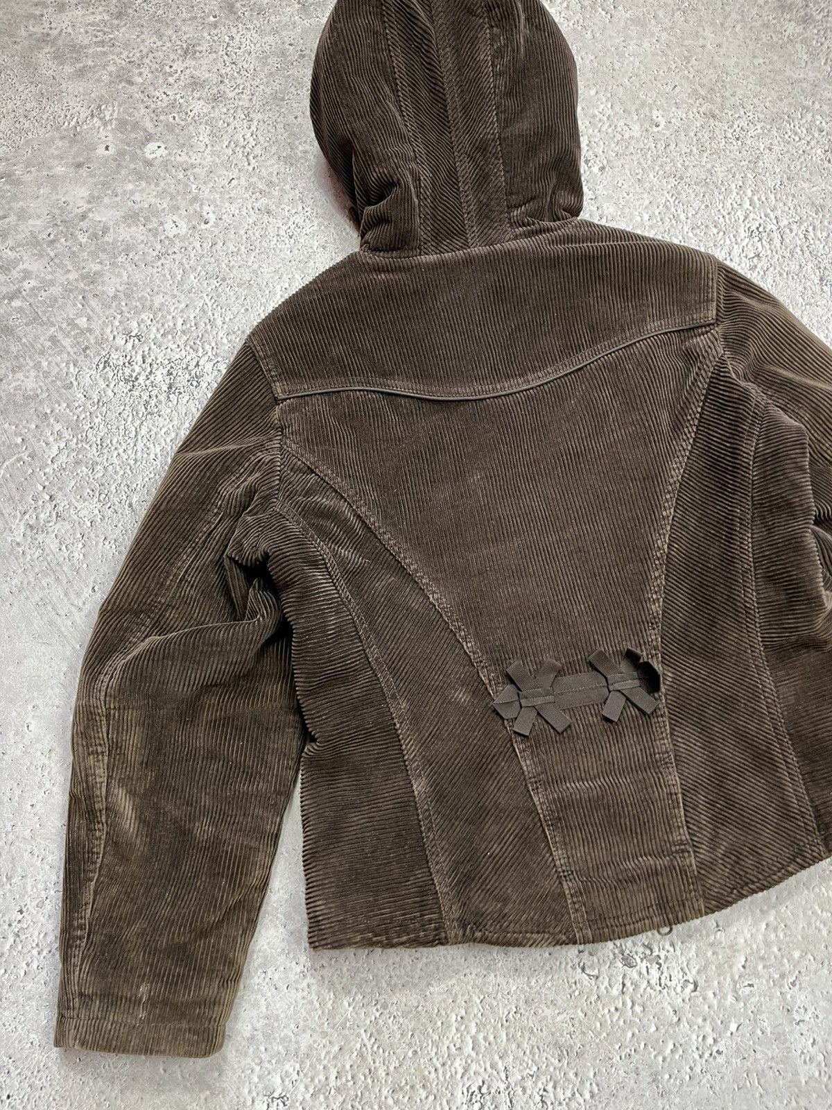 Other Y2K Corduroy Faux Fur Hood Jacket Duffle Style Coat Size M Size US M / EU 48-50 / 2 - 16 Thumbnail