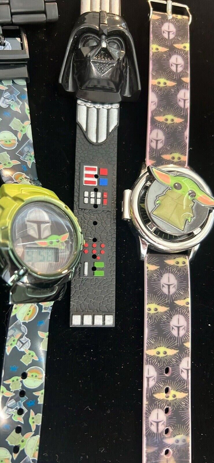 Designer 6 Star Wars Watches Lot Size ONE SIZE - 3 Thumbnail