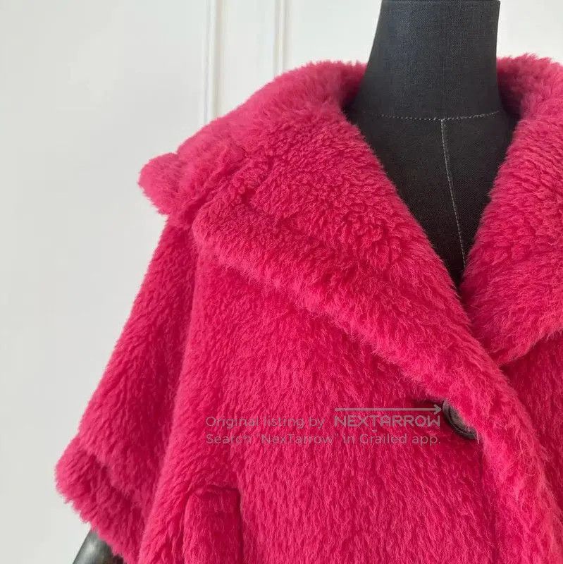 Max Mara MaxMara Pink Alpaca Wool Women's Cardigan . Size S / US 4 / IT 40 - 6 Thumbnail