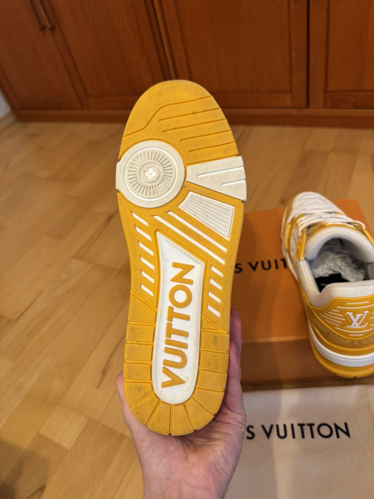 Louis Vuitton Louis Vuitton LV Trainer Orange Denim Size US 9 / EU 42 - 10 Thumbnail
