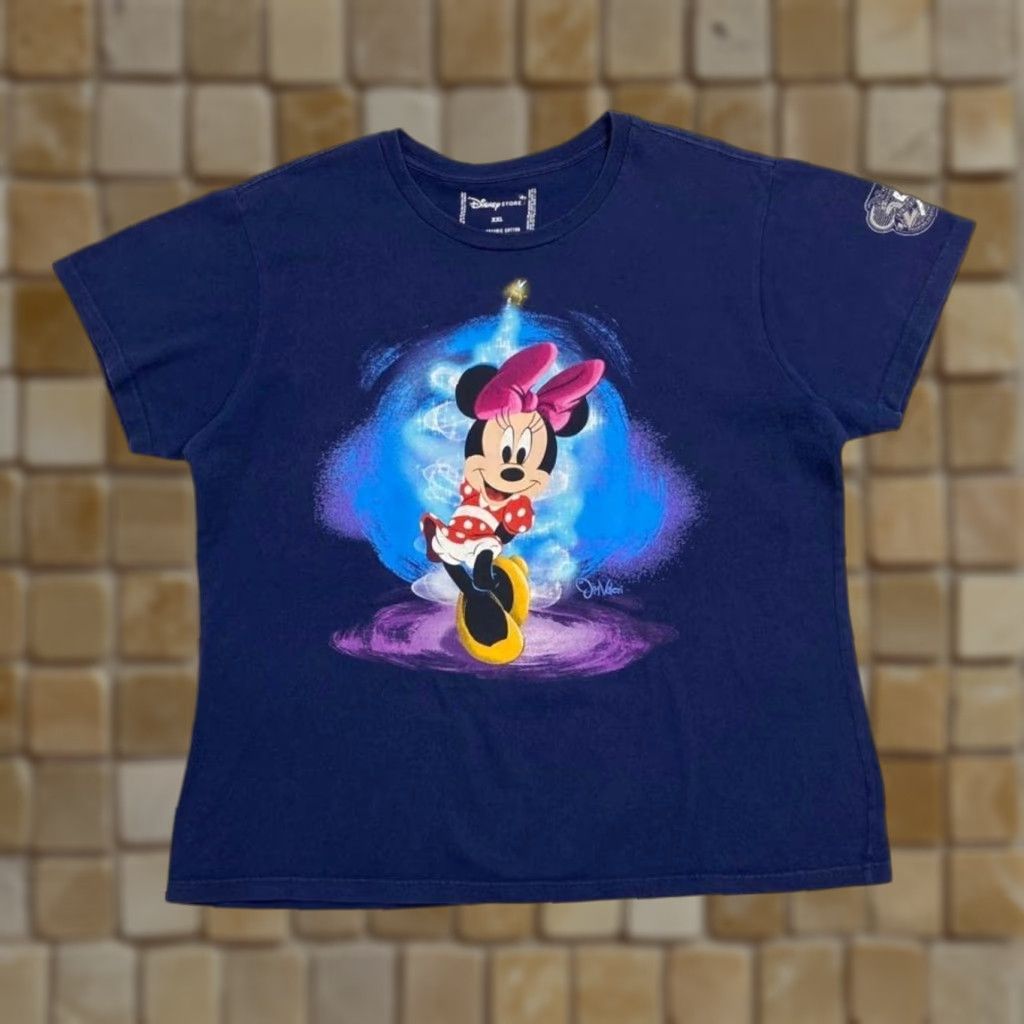Disney Disney Minnie Mouse 25th Anniversary Navy Blue Graphic T-Shirt Womens XXL Shirt Casual Graphic Disney 25th Anniversary Womens XXL Navy Blue Mouse Size XXL / US 16-18 / IT 52-54 - 1 Thumbnail