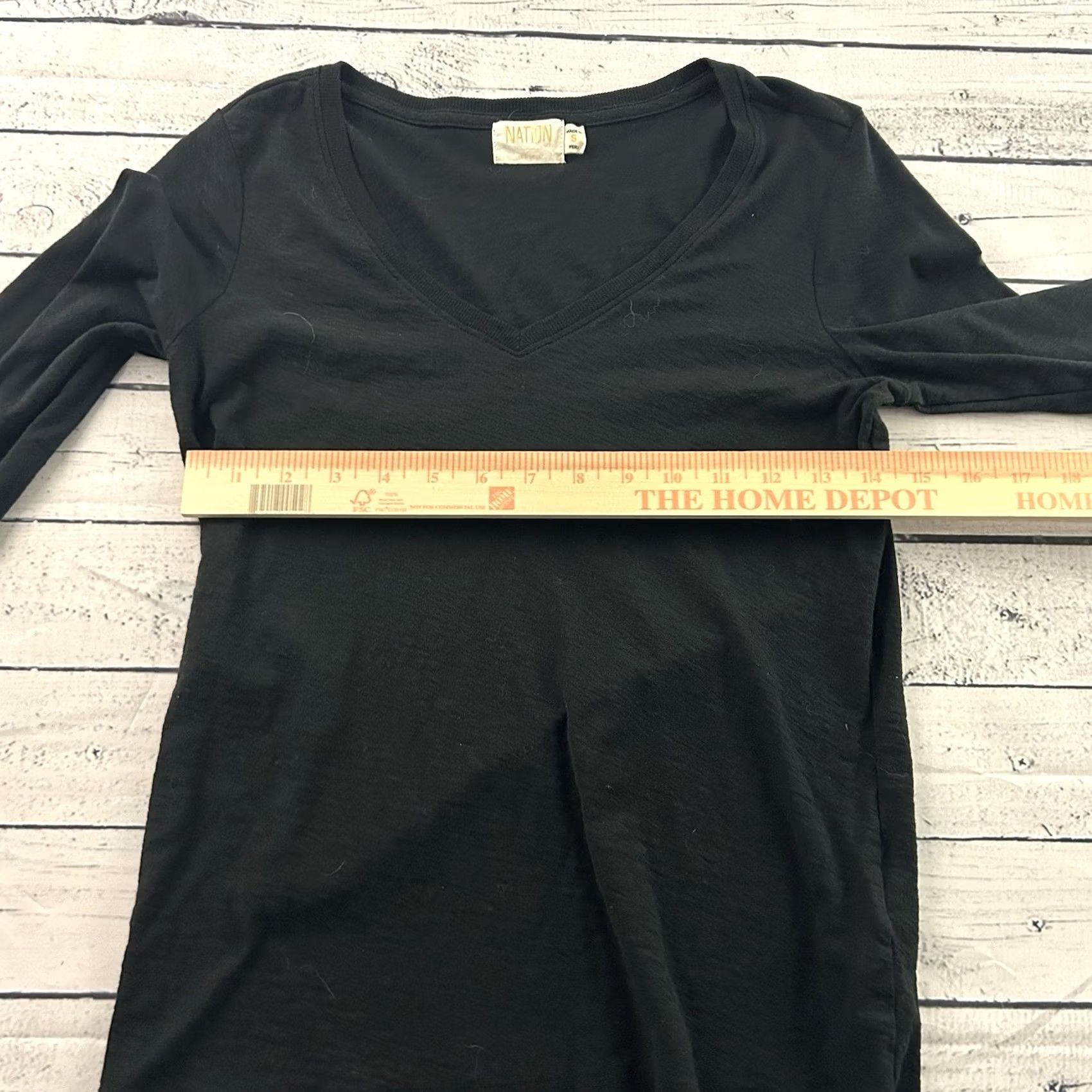 P.E Nation Nation Long Sleeve LTD Paige Smock Cuff Tee Women's Small Black Size S / US 4 / IT 40 - 4 Thumbnail