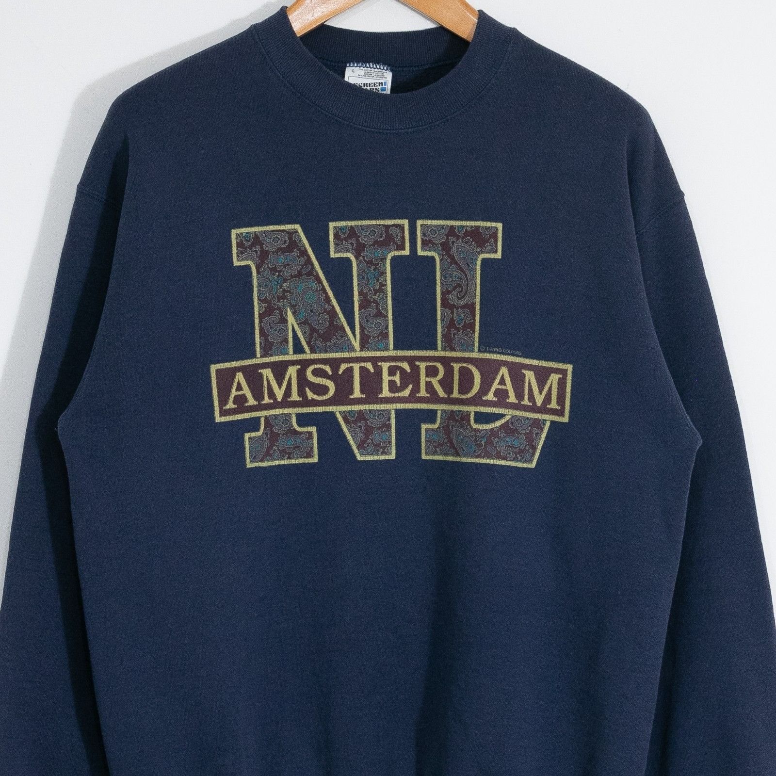 Vintage Vintage 90s Amsterdam Netherlands Sweatshirt Mens Large Size US L / EU 52-54 / 3 - 2 Thumbnail