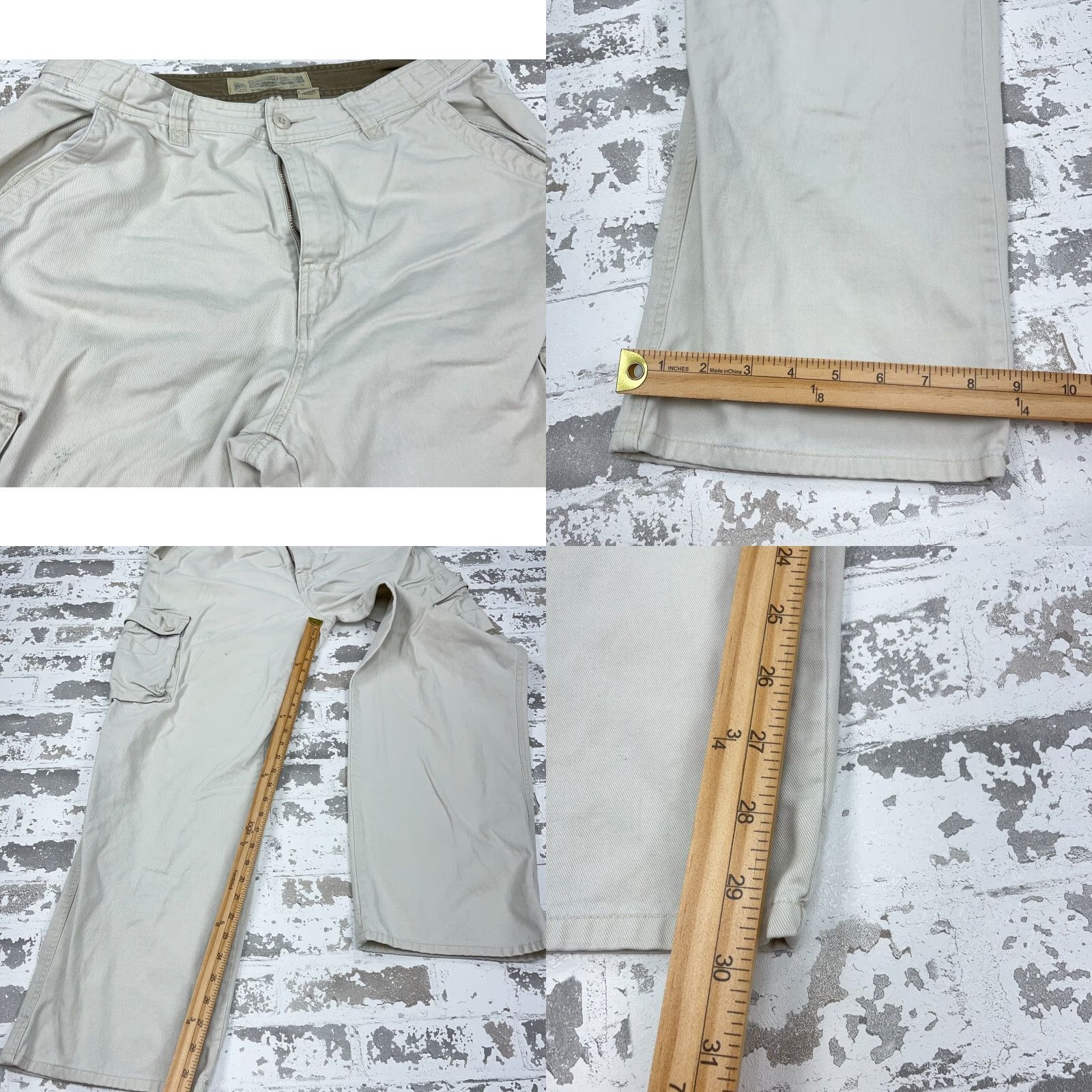 American Eagle Outfitters VINTAGE American Eagle Cargo Pants Men 34x32 White Baggy Cargo Pants Men 34x32 White Baggy AEO Jeans Pants Mens Cargo Trousers White Baggy 90s 2000s Size US 34 / EU 50 - 8 Thumbnail