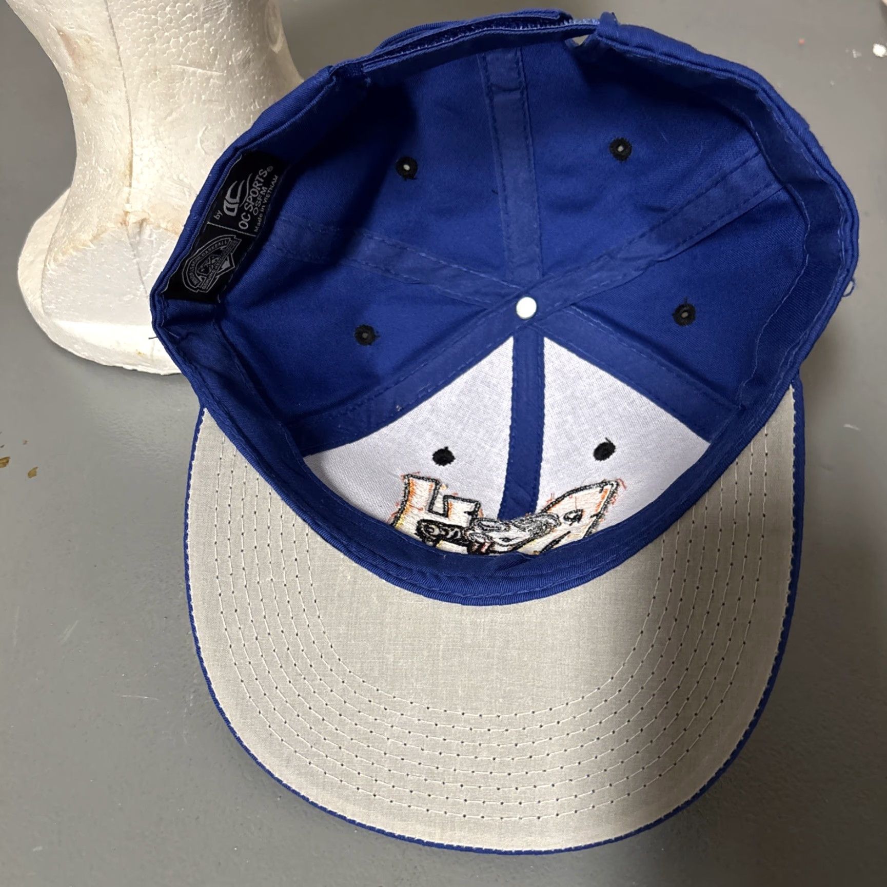 Vintage Midland Texas Rock Hounds Mascot Embroidered Minor League Baseball Cap Adj. Men Blue S/M Adjustable Cotton Canvas Baseball Cap Size ONE SIZE - 7 Thumbnail