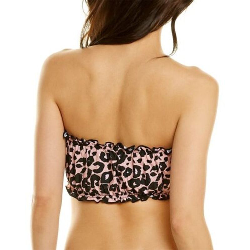Anthropologie Anthropologie PQ Remi Leopard Ruched Bandeau Bikini Set S Size S / US 4 / IT 40 - 5 Thumbnail