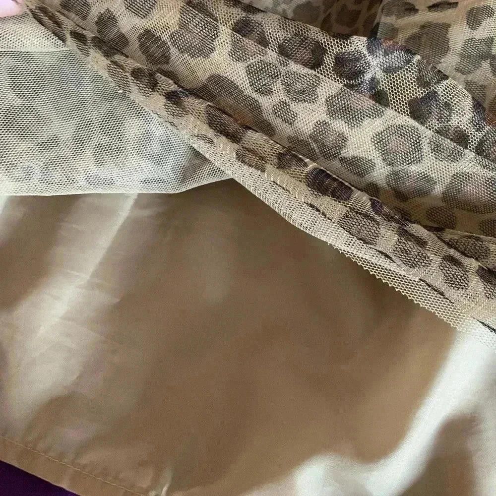 Designer Playful Leopard Print Skirt by Place - Size XL Size 24" / US 00 / IT 34 - 5 Thumbnail