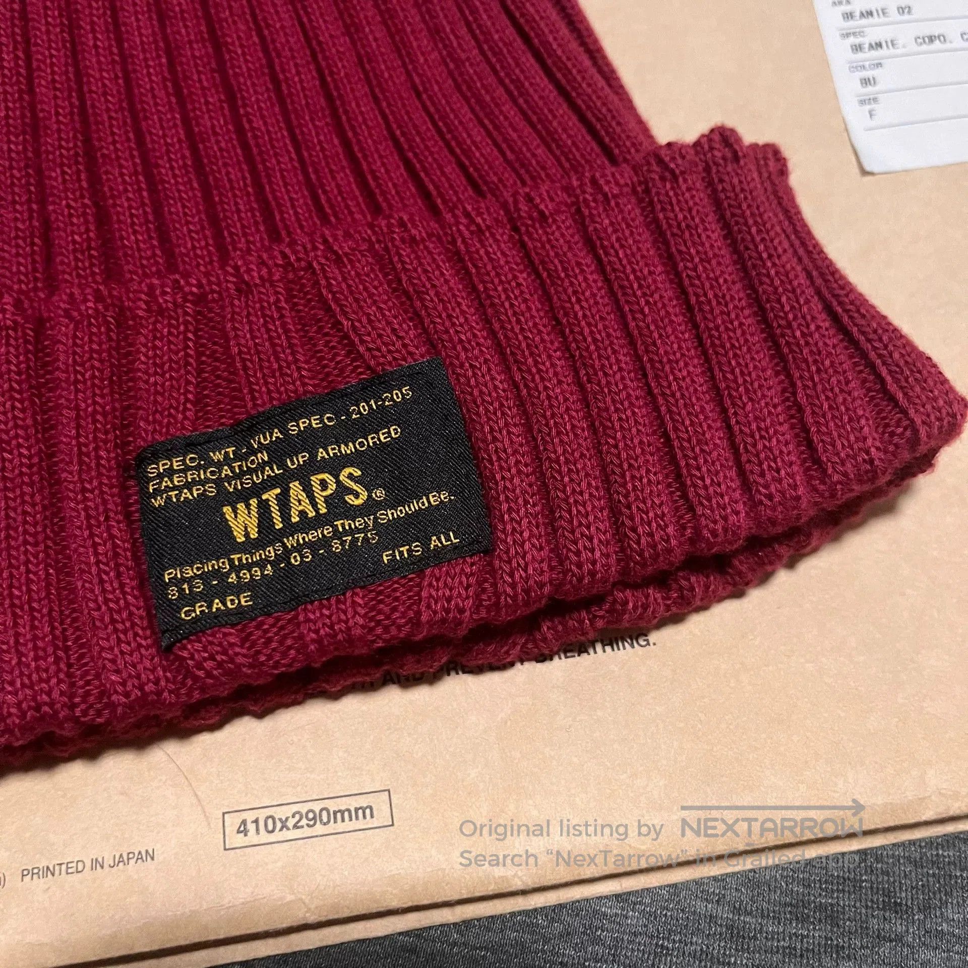Wtaps WTAPS 2015 Burgundy Beanie New. Size ONE SIZE - 2 Thumbnail