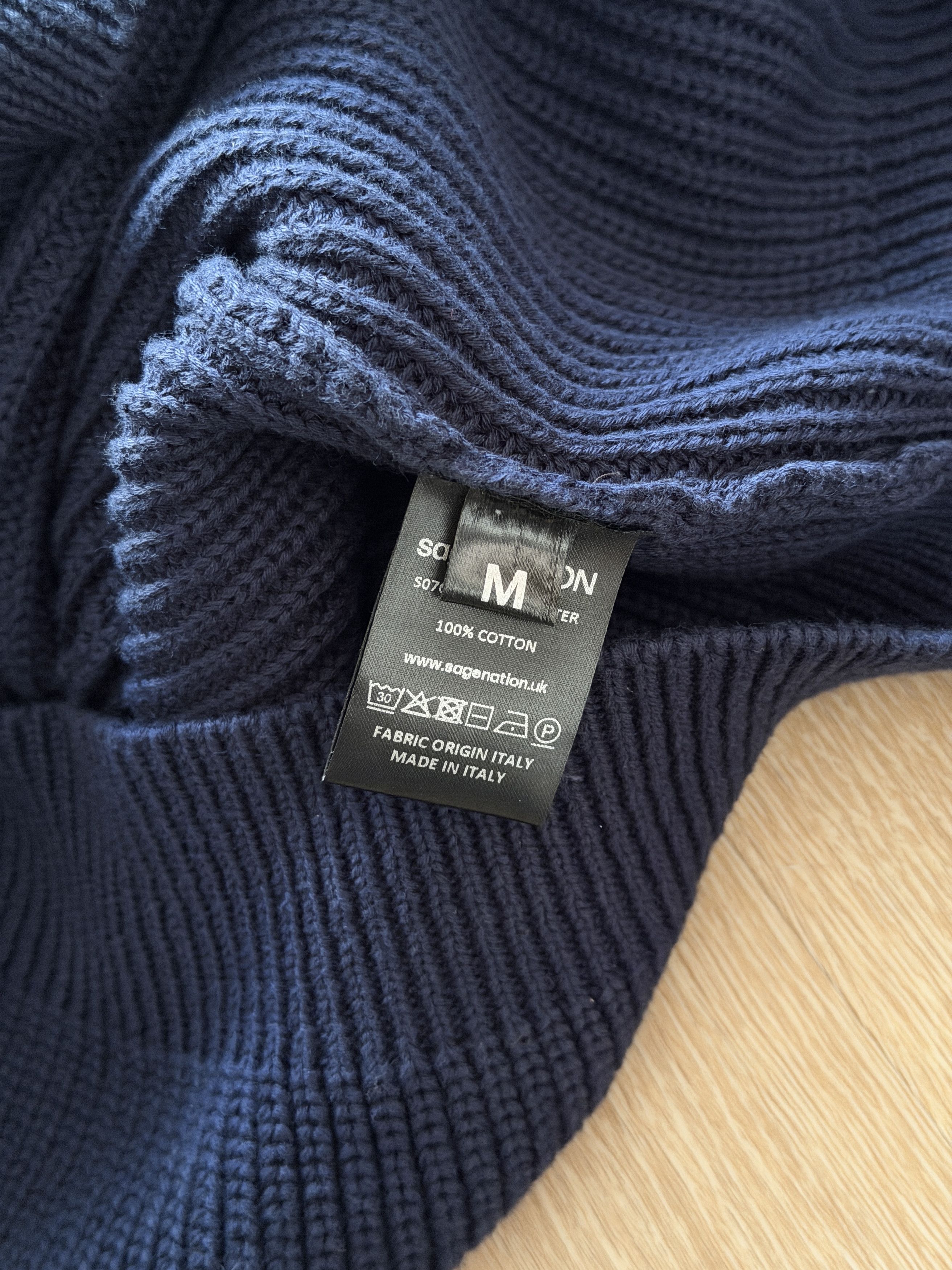 SAGE NATION Navy Summer Dieter Sweater Size US M / EU 48-50 / 2 - 6 Thumbnail