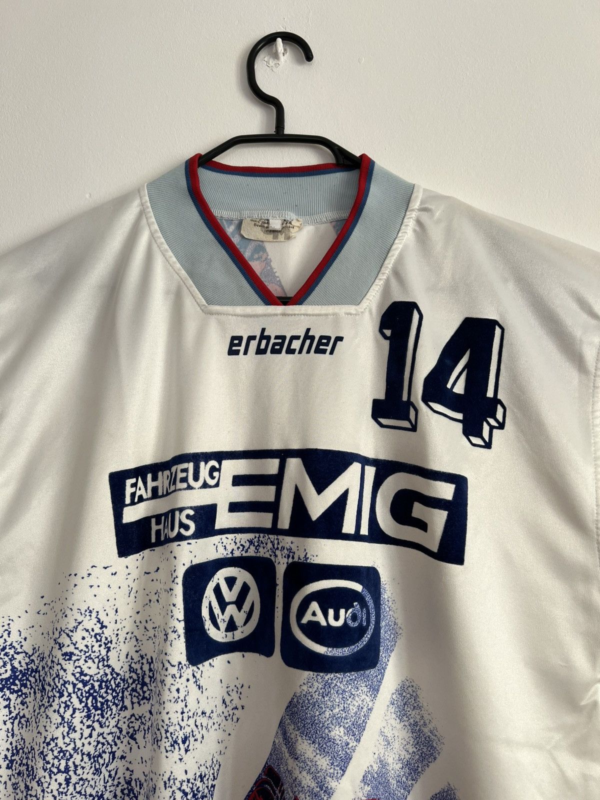 Adidas Vintage Football Jersey KARLSRUHER SC 1993-94 Size US L / EU 52-54 / 3 - 3 Thumbnail