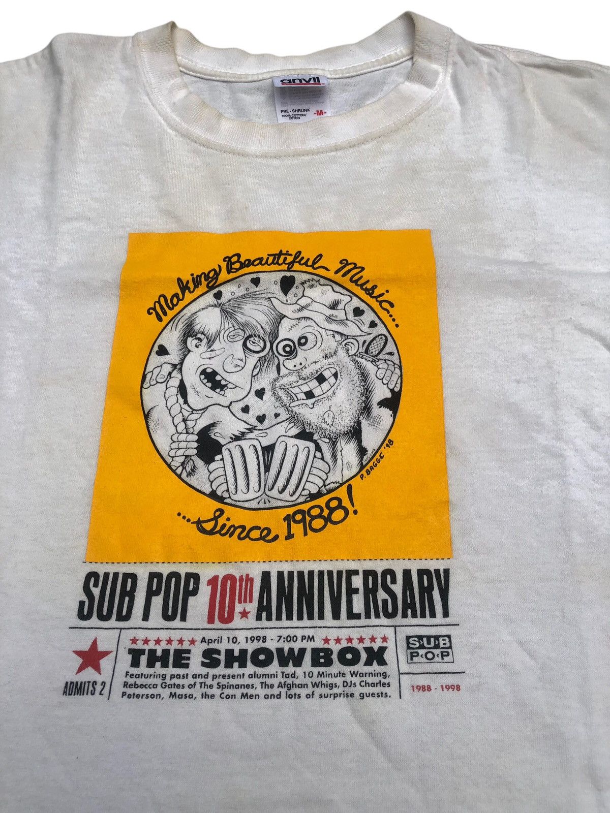 Band Tees Vintage 90s SUB POP Grunge Nirvana Kurt Cobain T-Shirt Size US M / EU 48-50 / 2 - 3 Thumbnail