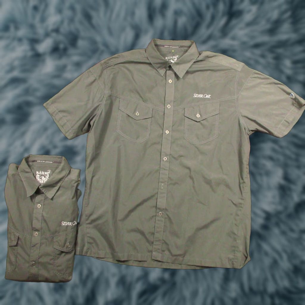 Vintage Kuhl Eluxur Shirts Mens XL Gray Button-Up Hiking Travel Performance Lot of 2 Size US XL / EU 56 / 4 - 1 Thumbnail