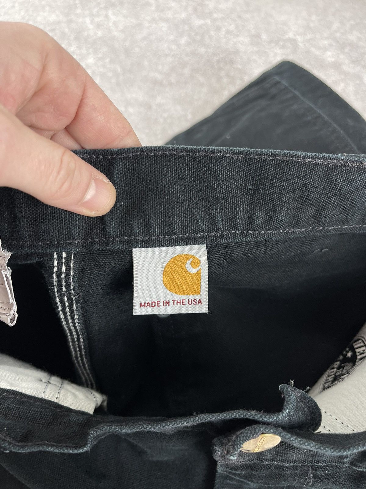 Carhartt × Vintage Vintage Carhartt B01 BLK Double Knee Distressed Pants Size US 32 / EU 48 - 15 Thumbnail