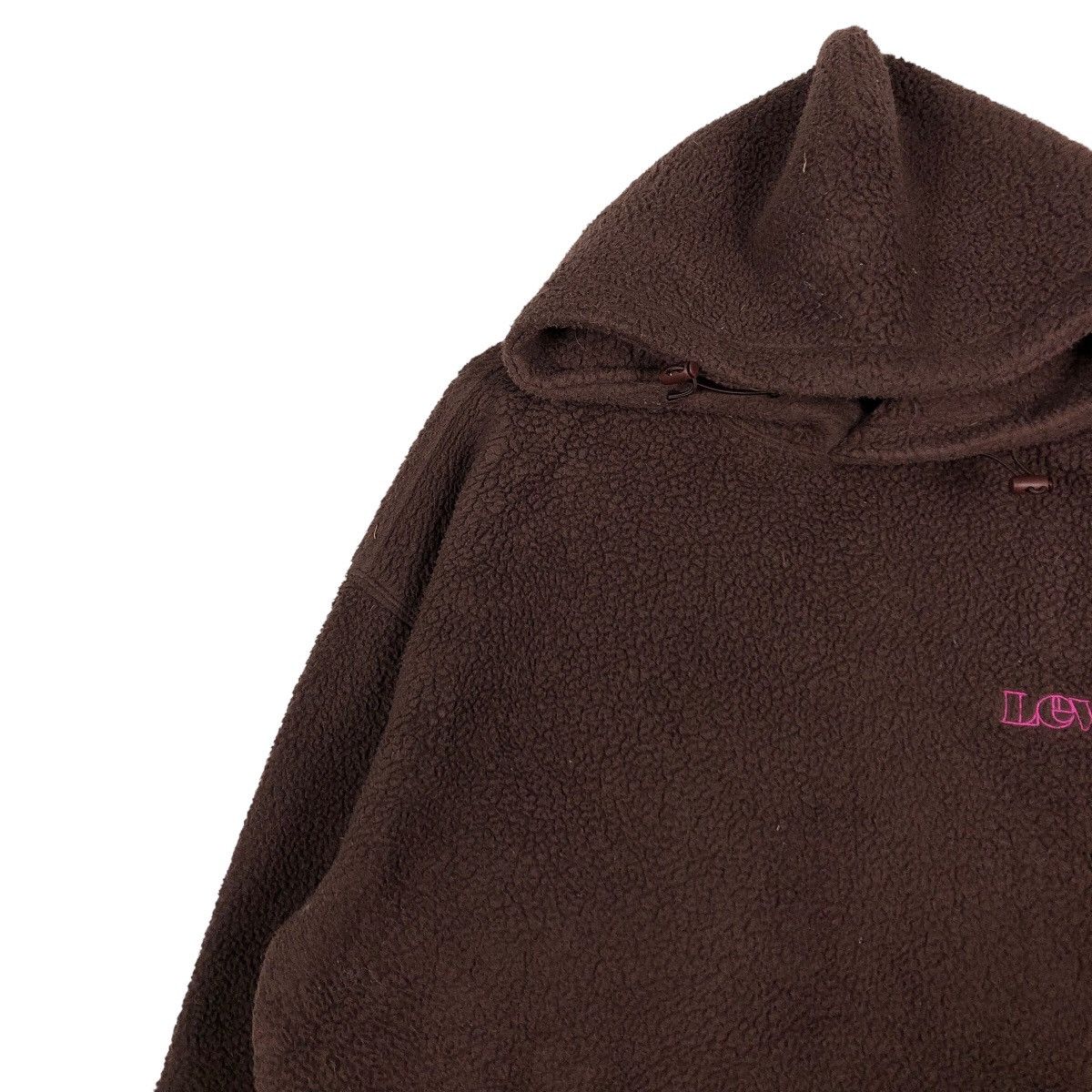 Japanese Brand 🔥Vintage Levi’s Fleece Hoodie Pull Over Big Logo Jacket Size US M / EU 48-50 / 2 - 7 Thumbnail