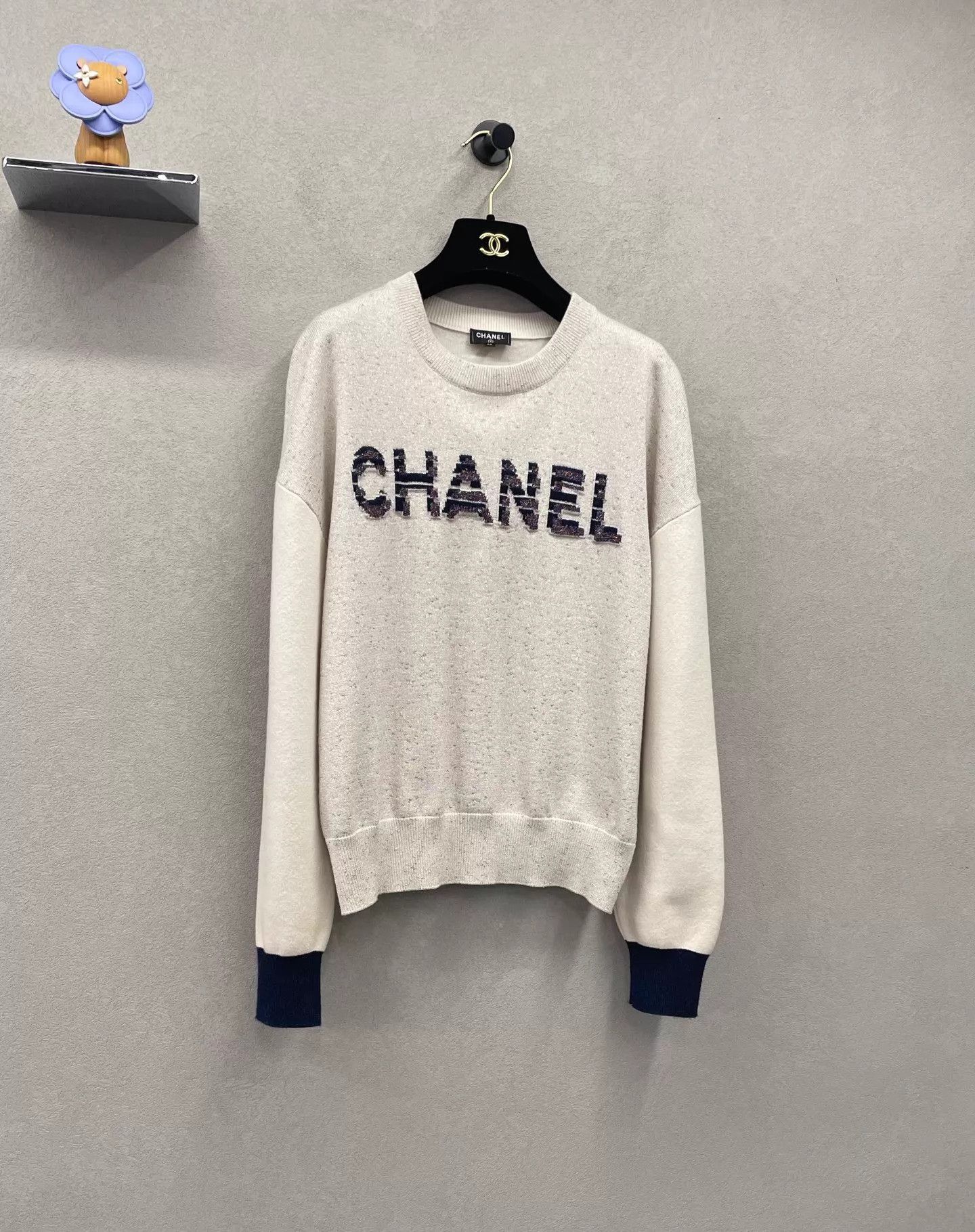 Chanel Chanel LS knit gold thread blend shimmer 40 Size S / US 4 / IT 40 - 3 Thumbnail