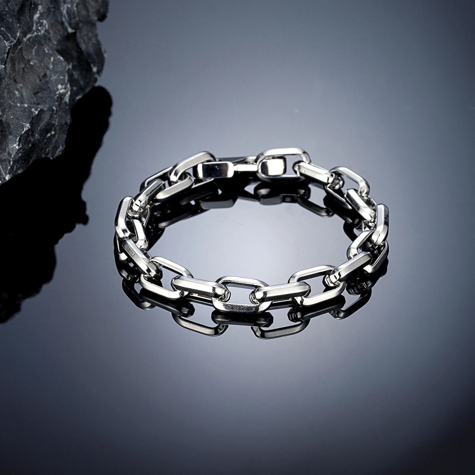 Jewelry Curb O-chain Link Bracelet Size ONE SIZE - 2 Thumbnail