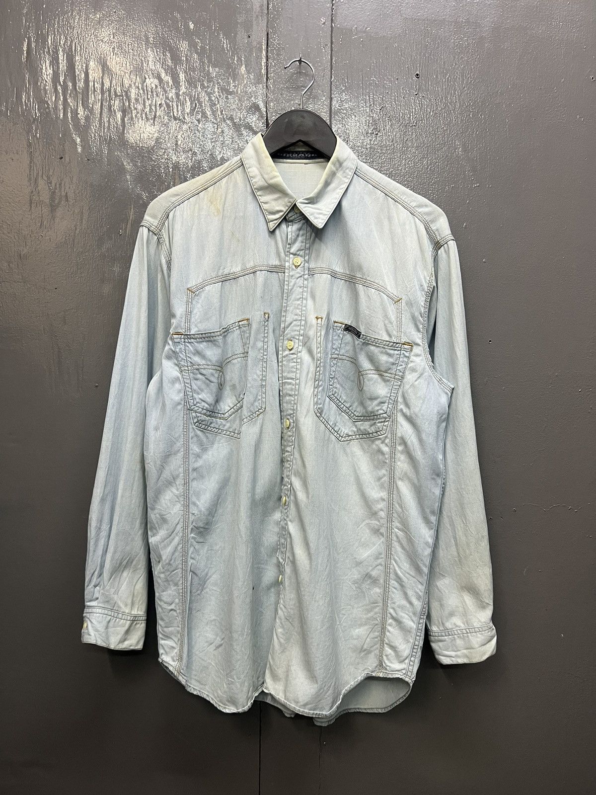 Marithe + Francois Girbaud Marithe Francois Girbaud Cotton Shirt Longsleeve Size US M / EU 48-50 / 2 - 1 Thumbnail