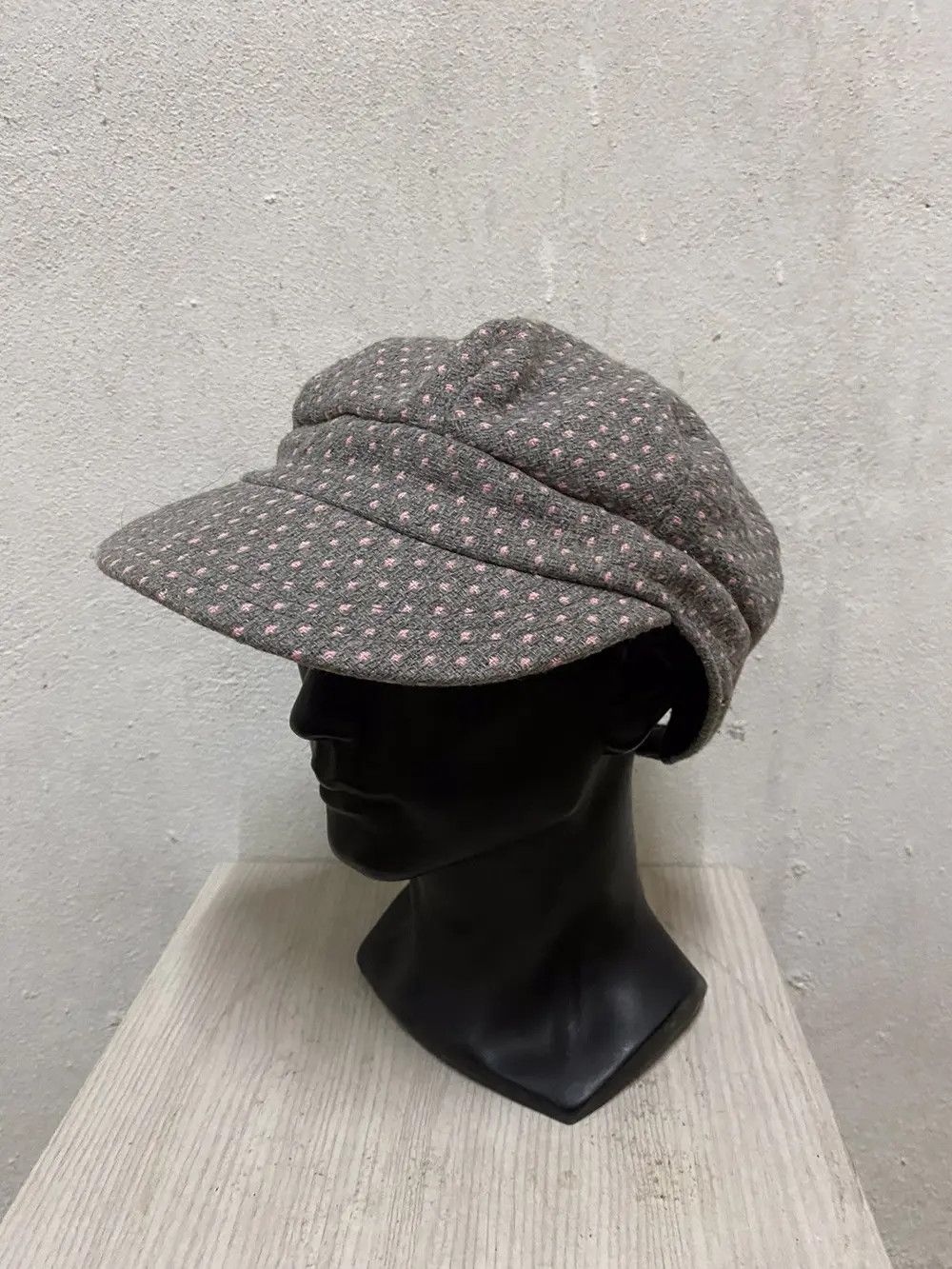 Japanese Brand × Vintage Japanese Brand Polkadot Visor Hat Size ONE SIZE - 2 Thumbnail