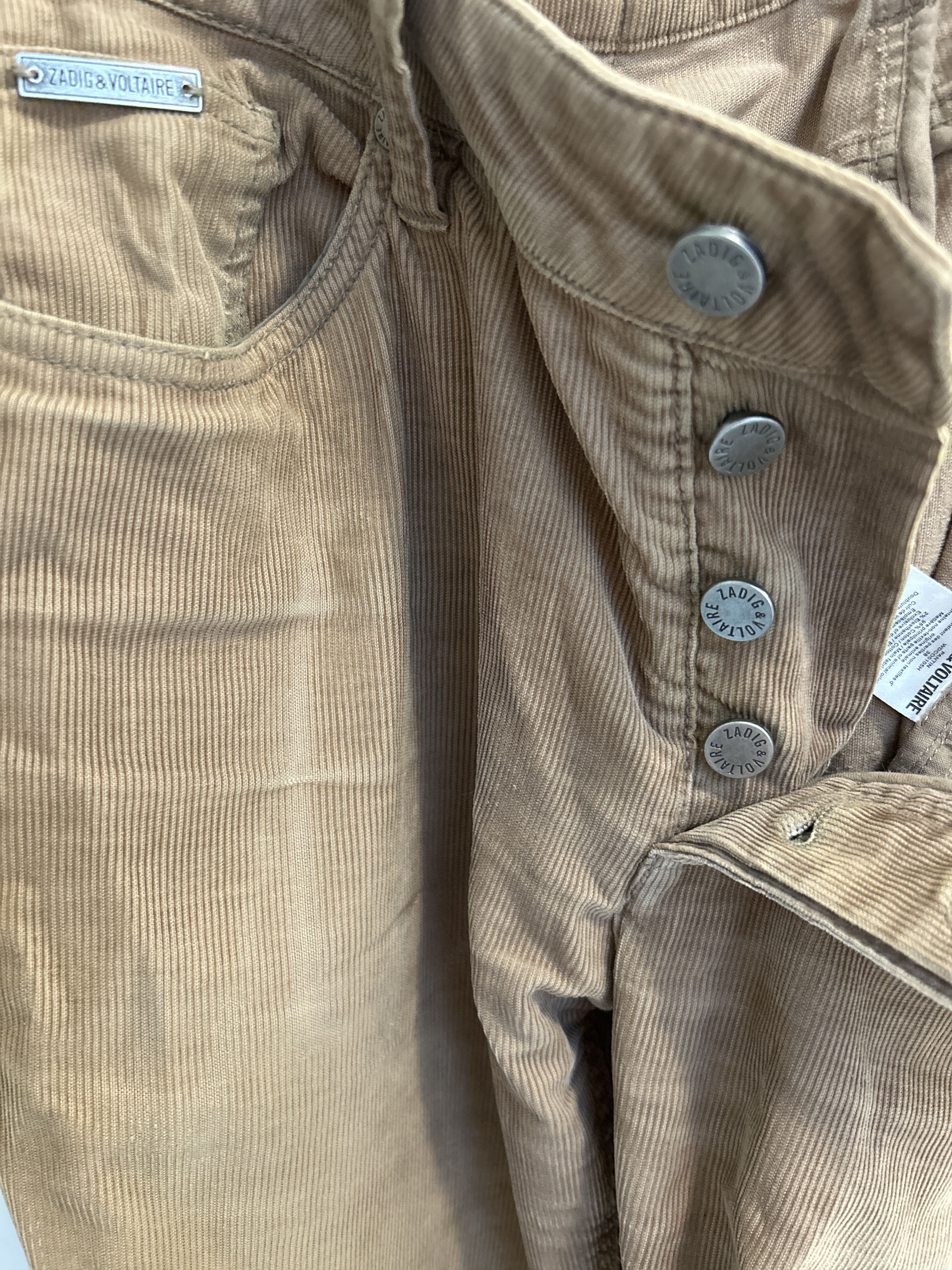 Zadig & Voltaire Zadig & Voltaire Beige corduroy pants Size US 32 / EU 48 - 6 Thumbnail