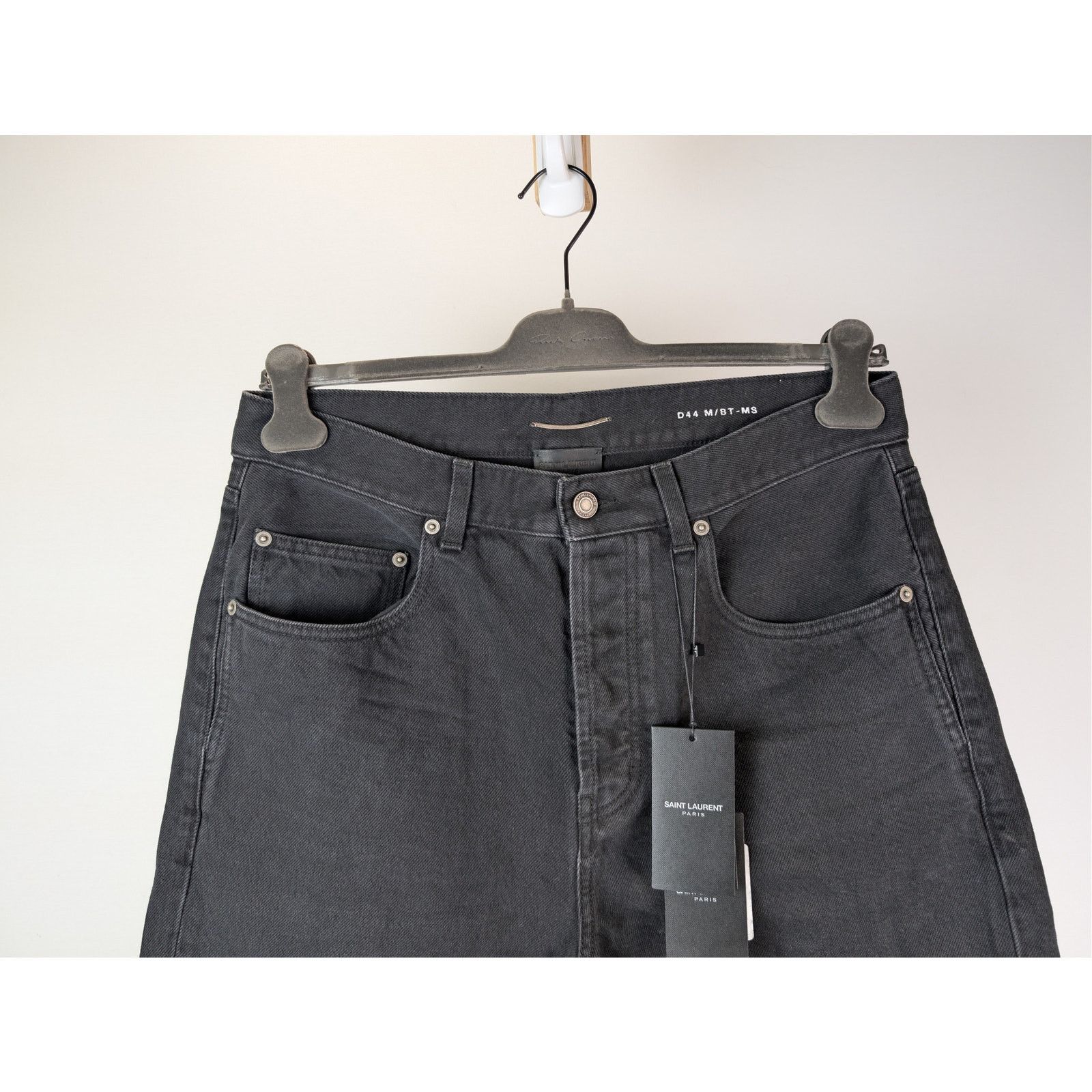 Saint Laurent Paris o1rshd1 Lame Orghini Baggy Ballon Denim Pants in Ewan Black Size US 32 / EU 48 - 3 Thumbnail