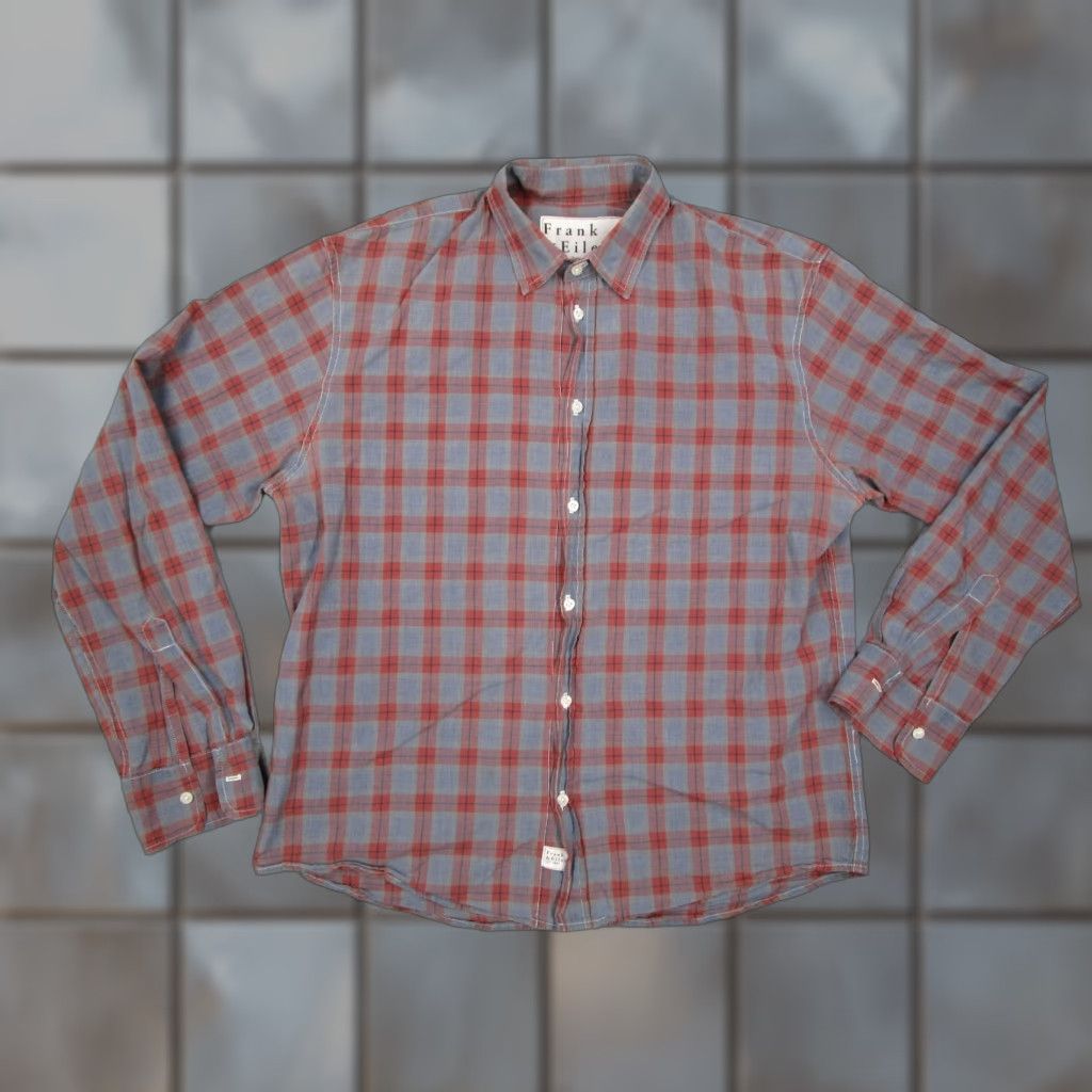 Frank & Eileen Frank & Eileen Shirt Women Small Blue Check Knit Button Up Made in USA Size S / US 4 / IT 40 - 1 Thumbnail