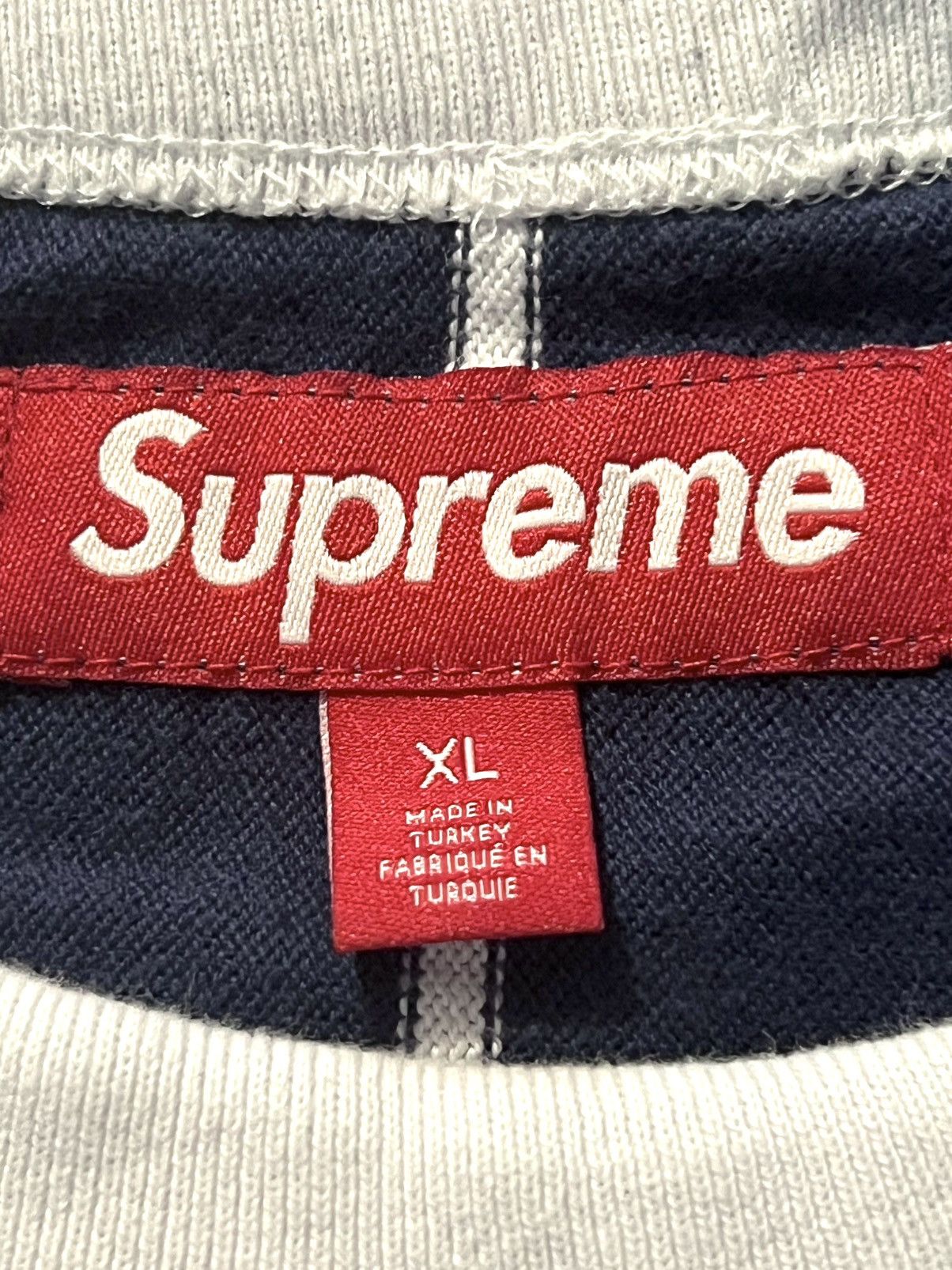 Supreme Supreme Striped Raglan XL Size US XL / EU 56 / 4 - 6 Thumbnail