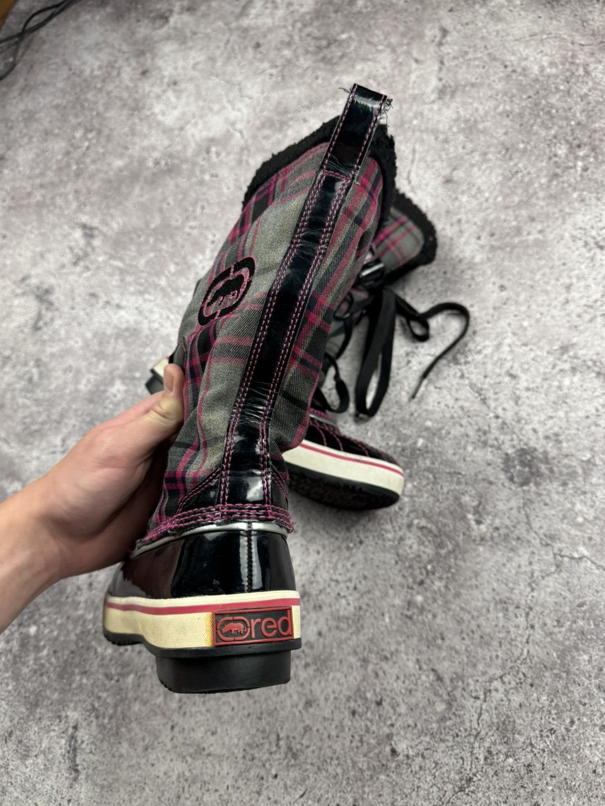 Ecko Unltd. Vintage Y2K Ecko Unltd Fur Japanesse Glamour Boots size 35 Size US 5 / EU 37 - 4 Thumbnail