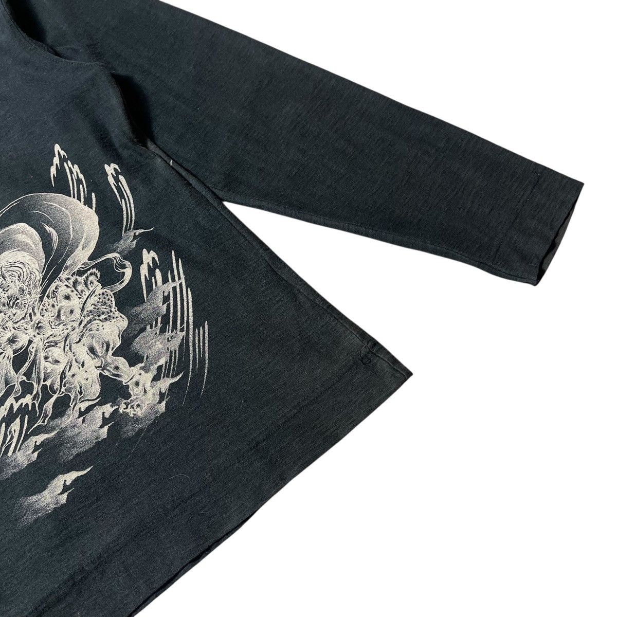 Japanese Brand Crazy Karakuri Tamashii Y2k Printed Beautiful Faded Shirt Size US XXL / EU 58 / 5 - 14 Thumbnail