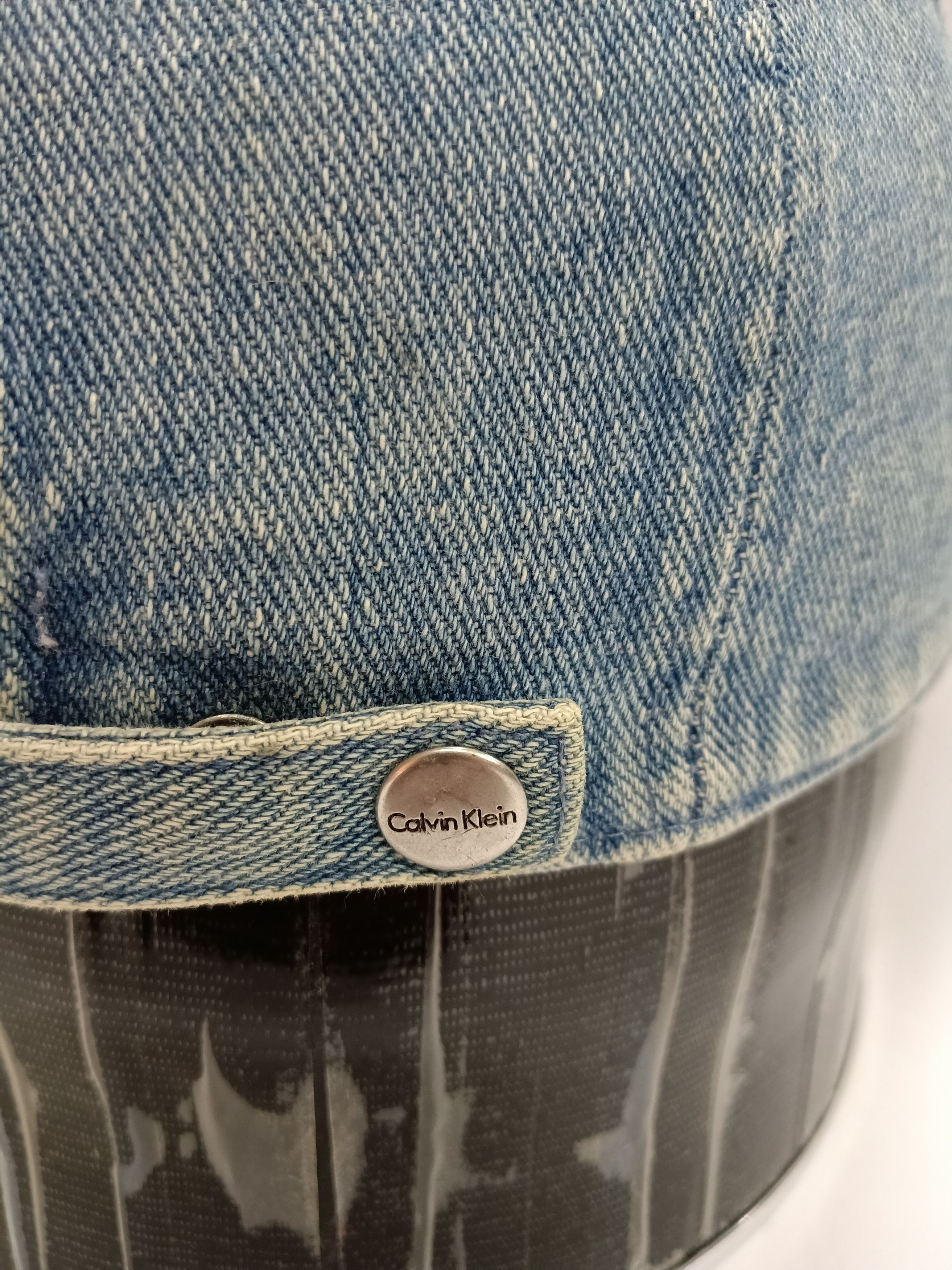 Calvin Klein × Vintage calvin klein blue classics denim cap Size ONE SIZE - 3 Thumbnail