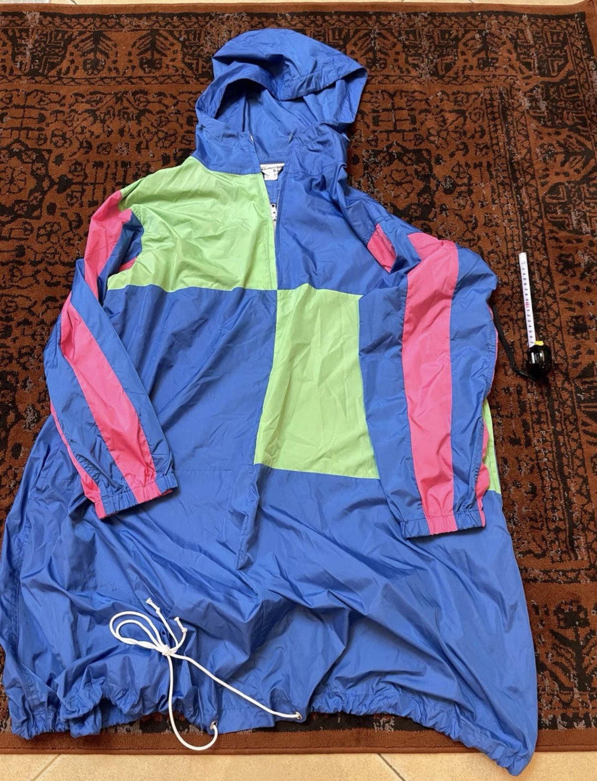 Comme des Garçons Rei Kawakubo jacket smock rain cape.